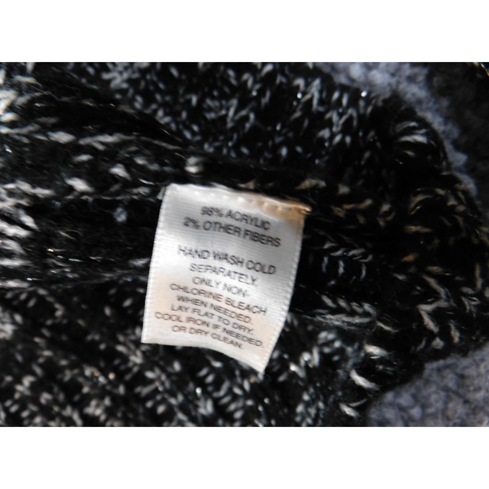 White House Black Market White House Black Market Sweater M Womens Pullover Knit Cowl Neck Black Acrylic Rib Knit Casual Size M / US 6-8 / IT 42-44 - 6 Thumbnail