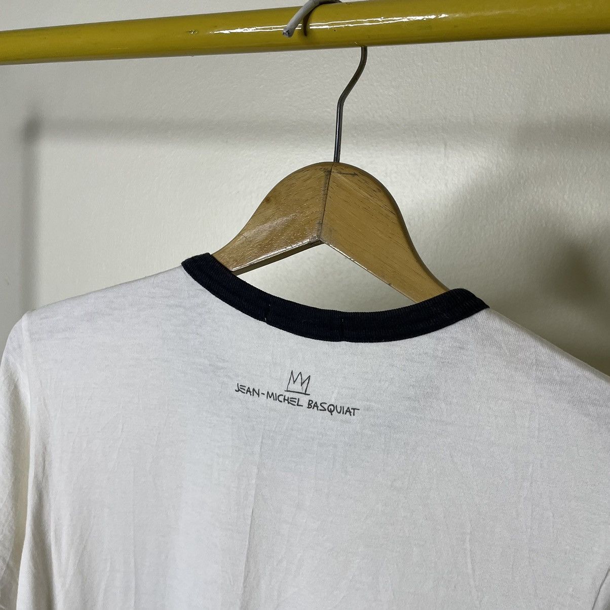 Jean-Michel Basquiat × Vintage Vintage JMB Artwork Collaboration Ringer T Shirt Size US M / EU 48-50 / 2 - 5 Thumbnail