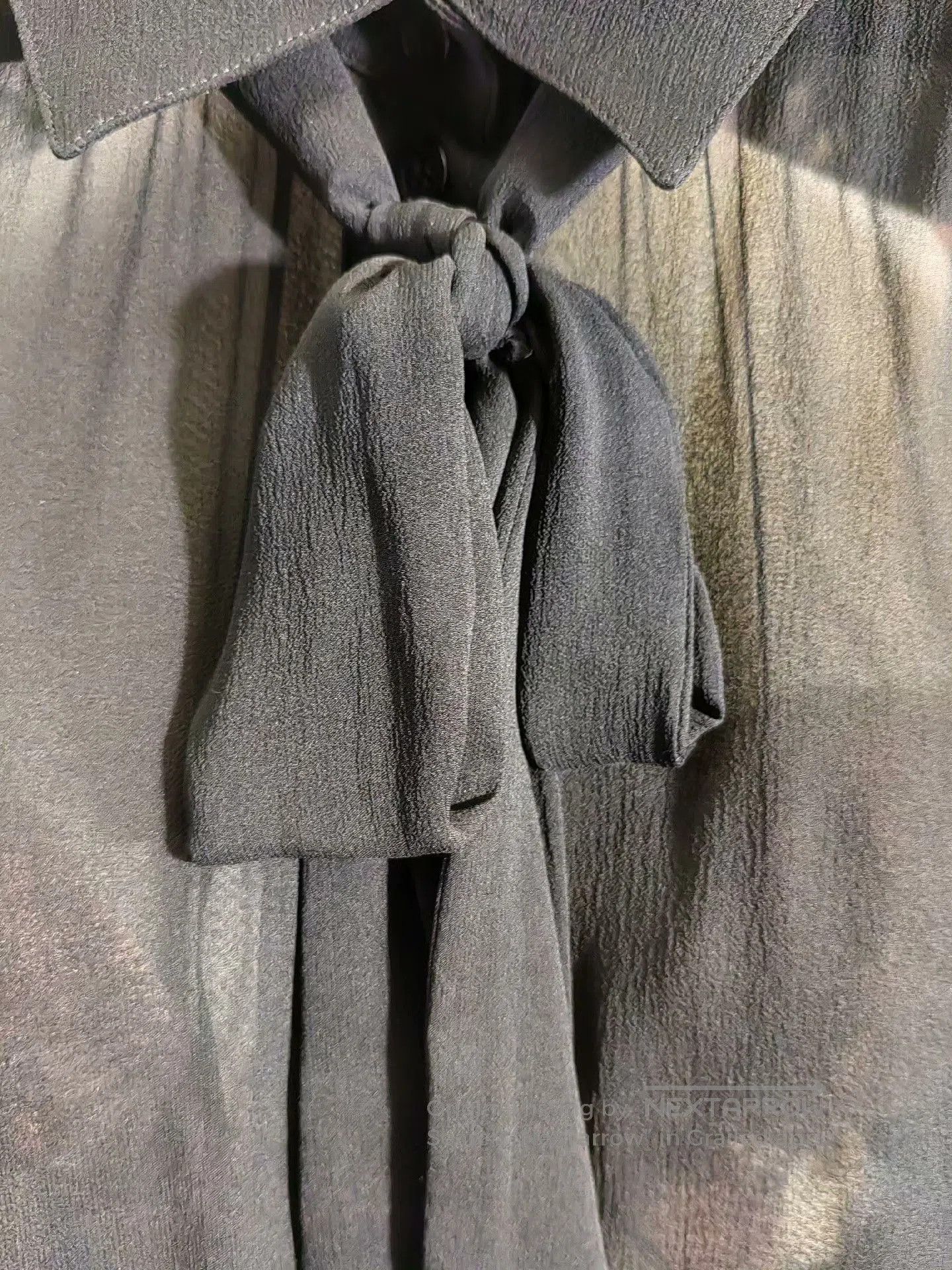 Saint Laurent Paris Saint Laurent Sheer Tie Neck Blouse. Size XS / US 0-2 / IT 36-38 - 6 Thumbnail