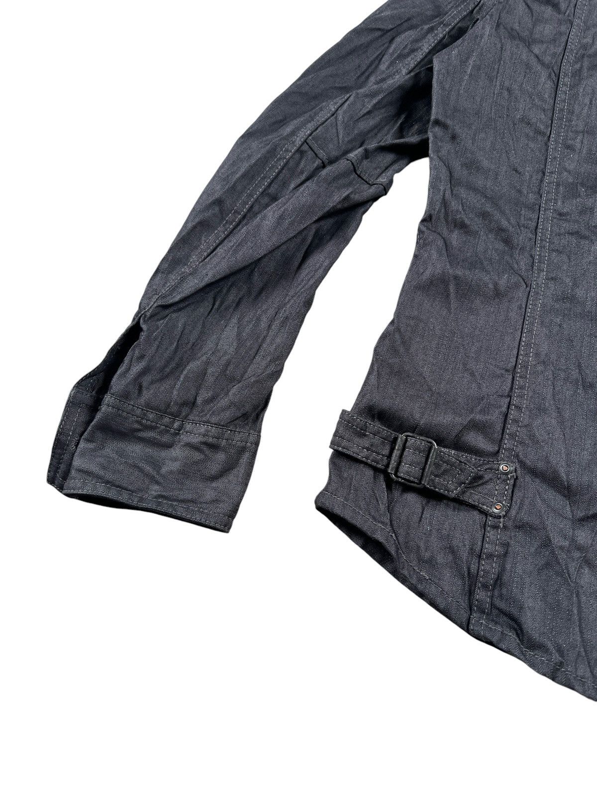 Issey Miyake 1990 Tete Homme Herringbone Twill Wrinkle Zipper Jacket Size US S / EU 44-46 / 1 - 12 Thumbnail