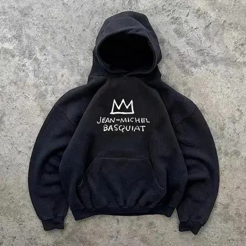 Other Mibuki x Miwa Black washed vintage crown print hoodie y2k Size US L / EU 52-54 / 3 - 5 Thumbnail