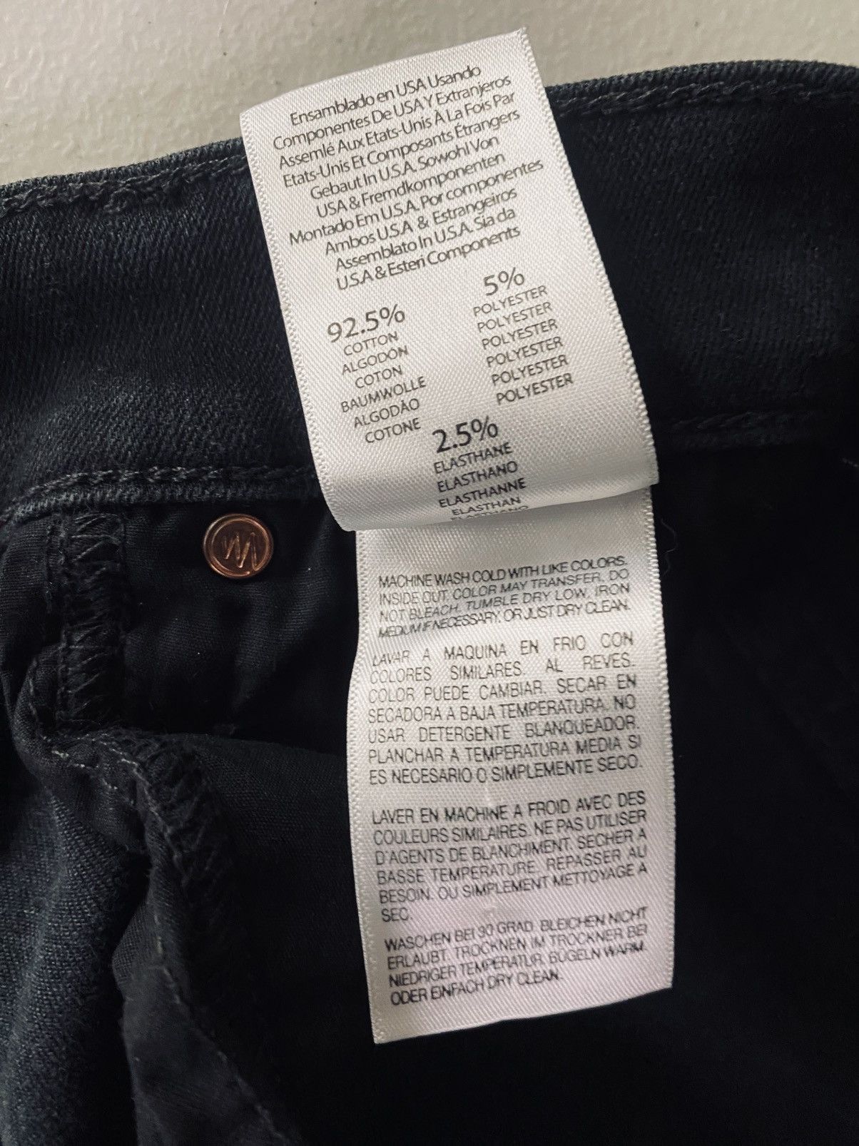 MOTHER Mother Denim The Cha Cha Fray 5-pkt Not Guilty Wash Blk 24 Size 24" / US 00 / IT 34 - 17 Thumbnail