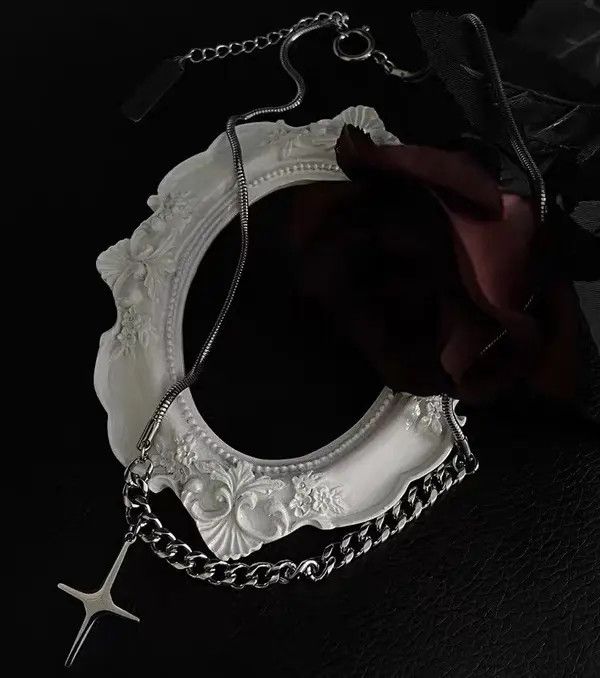 Japanese Brand Retro punk necklace Size ONE SIZE - 4 Thumbnail