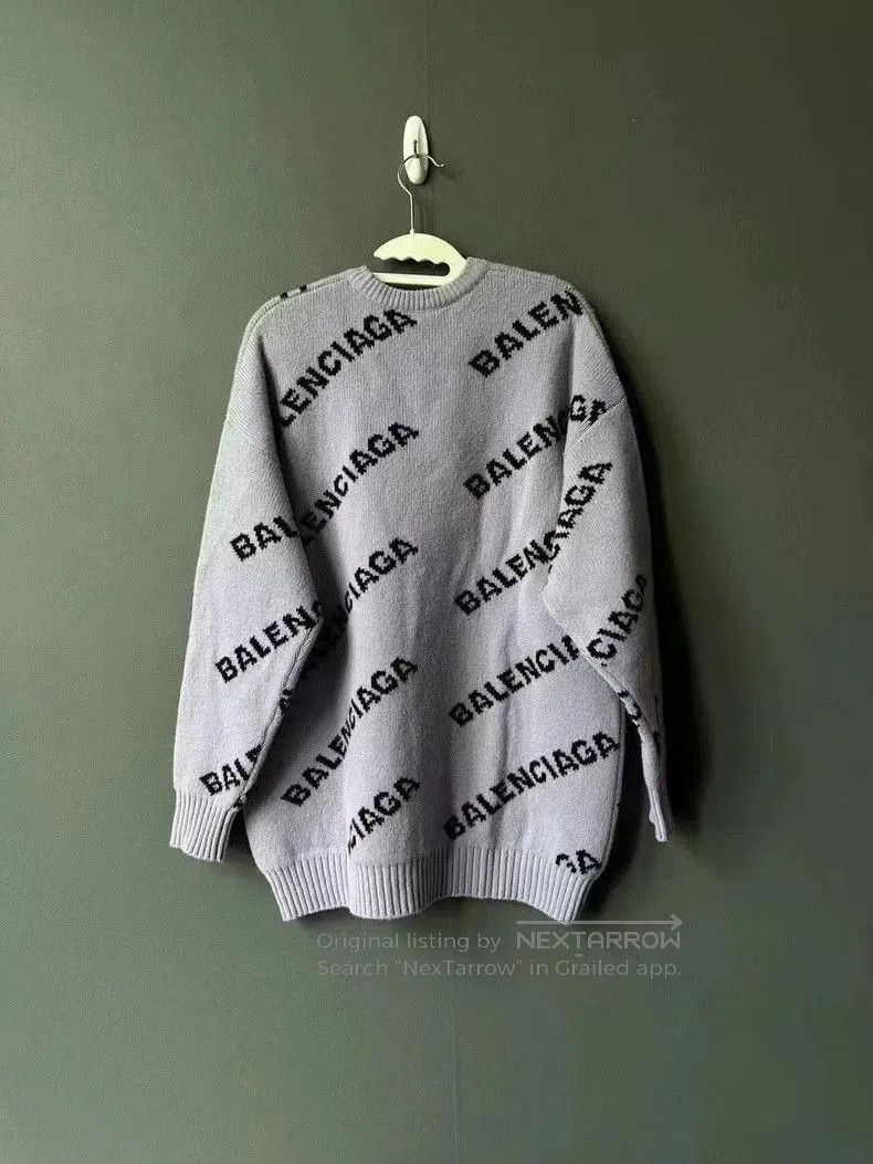 Balenciaga Purple Bullet Screen Sweater XS.