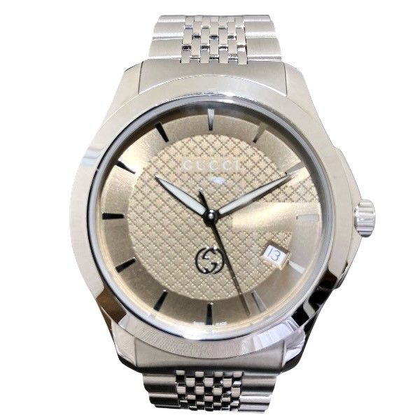 Gucci Gucci Gucci G-Timeless Stainless Steel Watch Metal Quartz 126.4 DUTY FREE for USA Size ONE SIZE - 1 Thumbnail