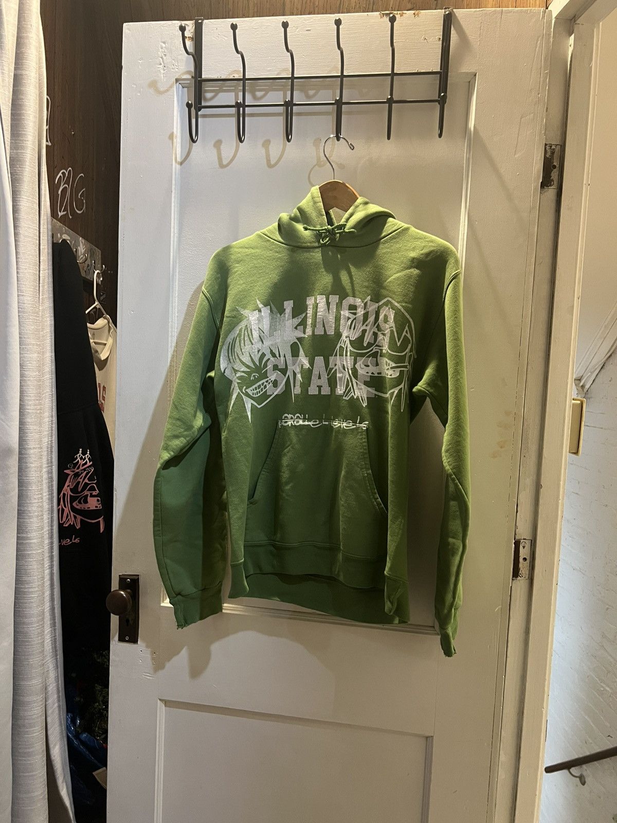 Vintage Greens “Illinois State” Hoodie with Gorillaz Print Size US S / EU 44-46 / 1 - 1 Thumbnail