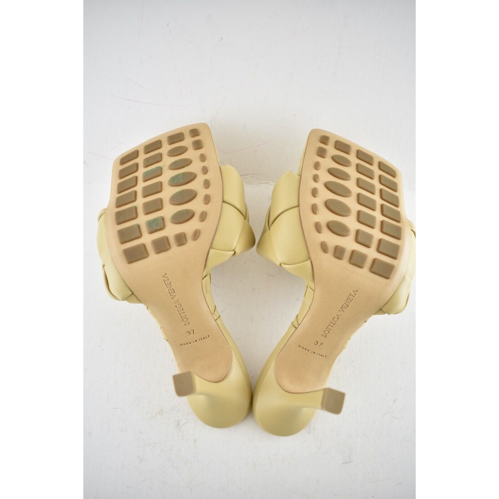 Bottega Veneta Lido Cane Sugar Intrecciato Leather Mule Heel Sandal 37 Size US 7 / IT 37 - 12 Thumbnail
