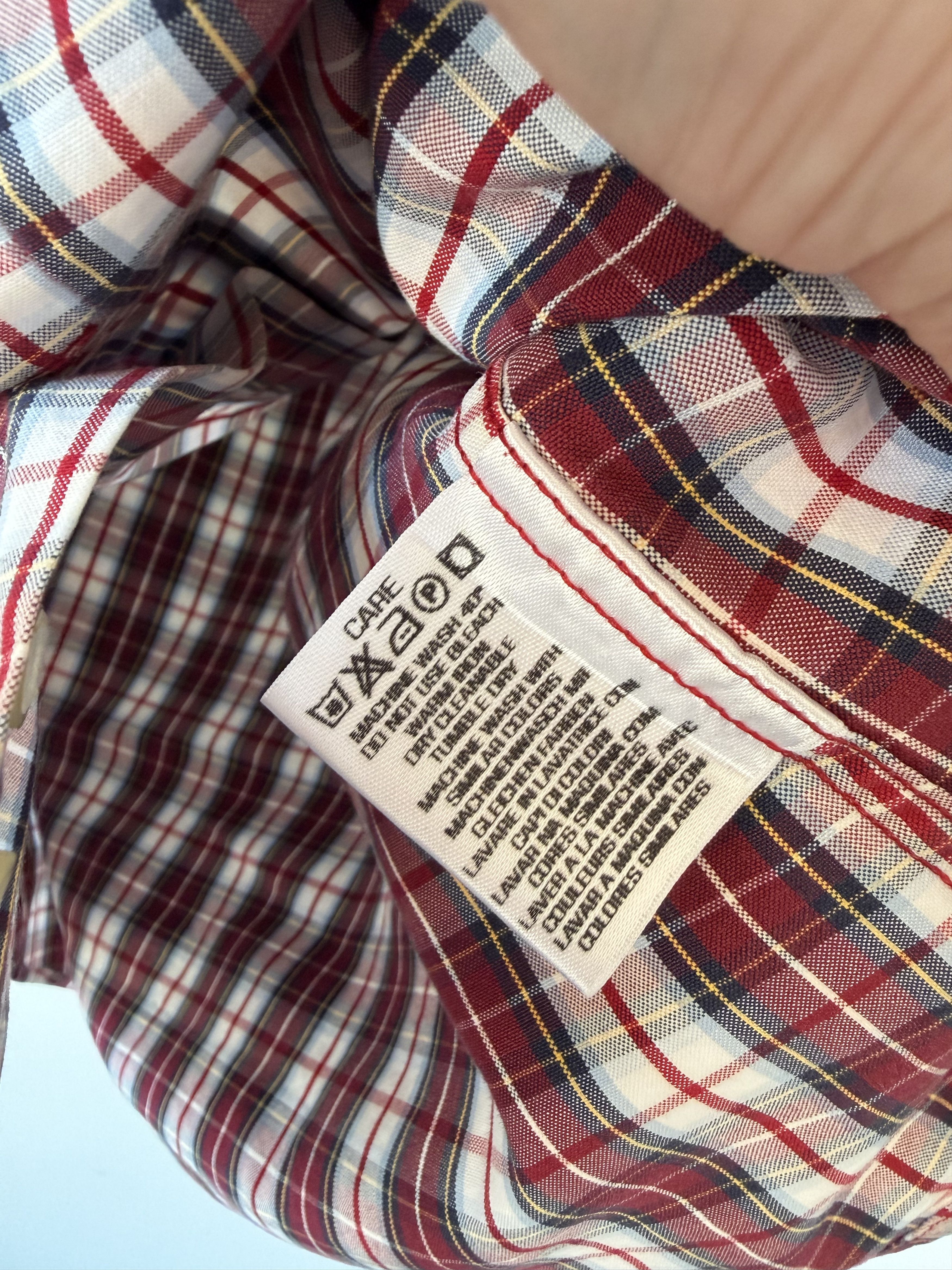 Gant GANT Rugger Plaid Button Down Shirt Medium Red Navy Size US M / EU 48-50 / 2 - 5 Thumbnail