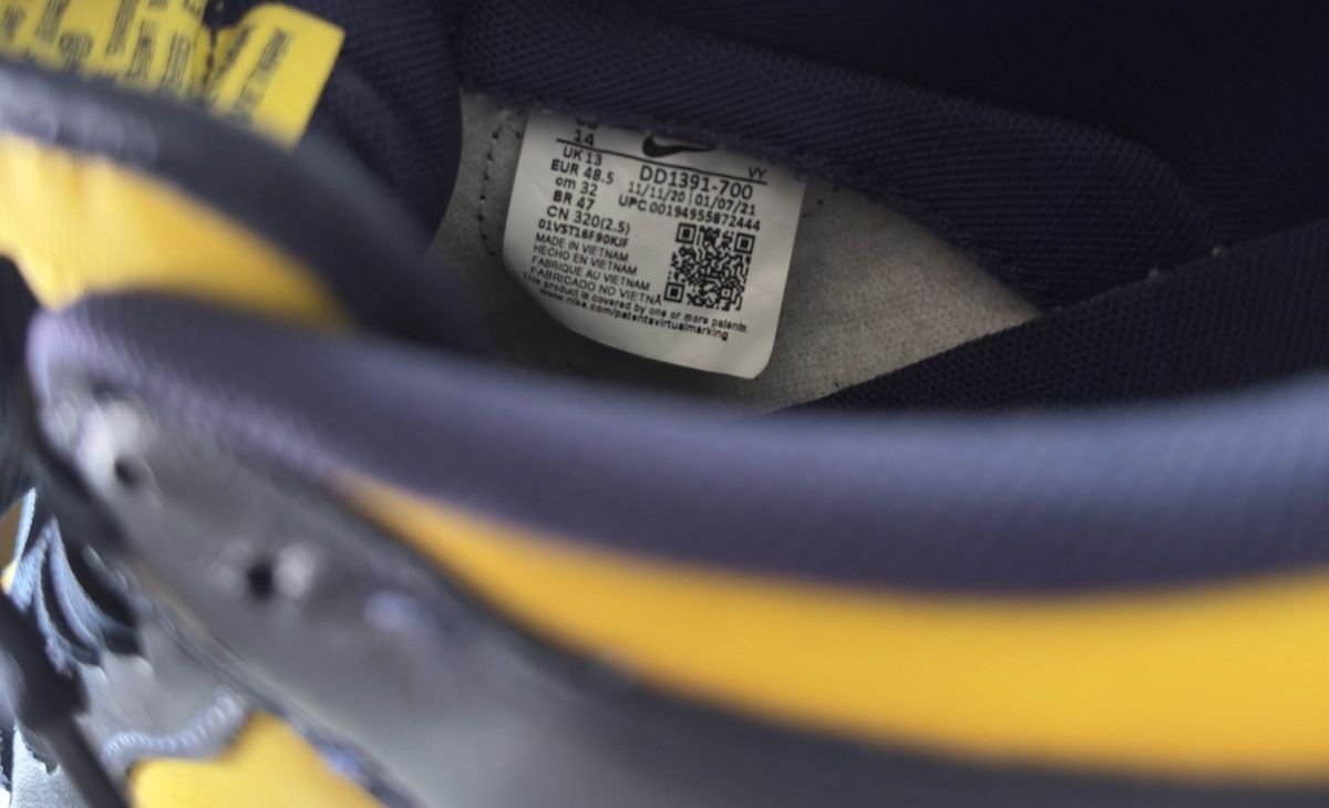 Nike Nike Dunk Low “Michigan” Size US 14 / EU 47 - 5 Thumbnail