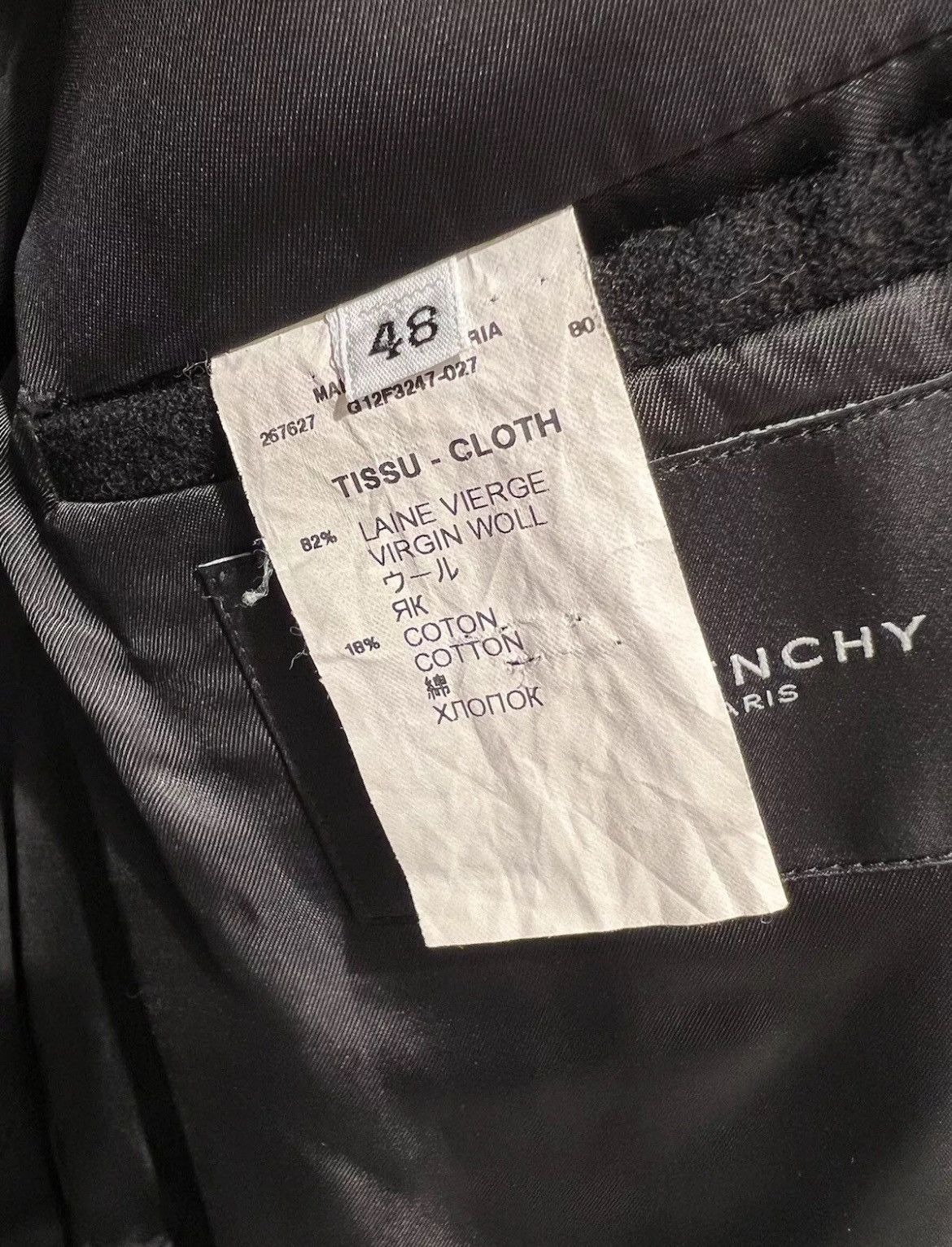 Givenchy Givenchy Black Wool 2-Button Blazer.38/US. Ricardo Tisci Era Size 38R - 9 Thumbnail
