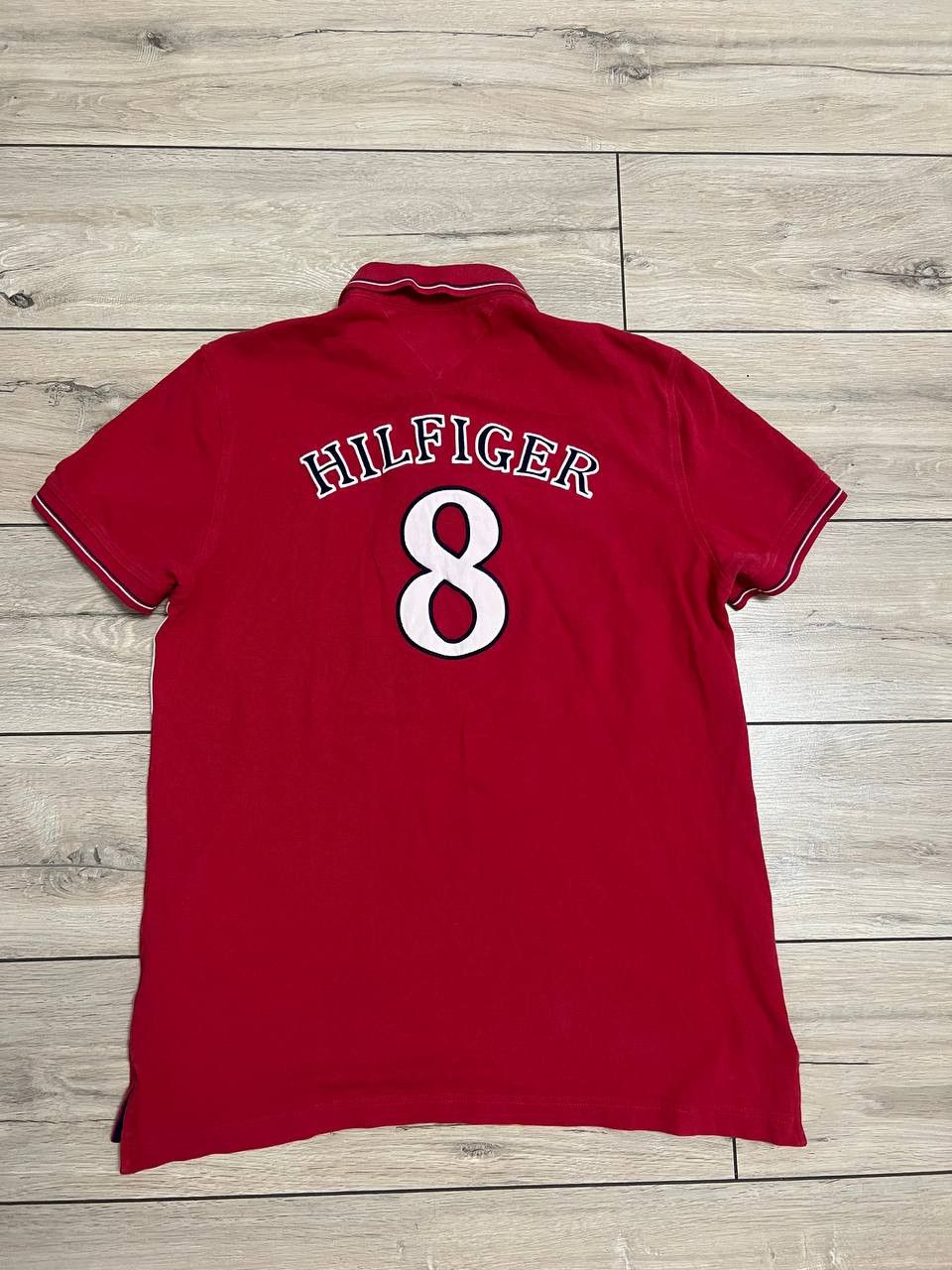 Tommy Hilfiger Men's Tommy Hilfiger England Rugby #8 Polo Shirt sz L Size US L / EU 52-54 / 3 - 6 Thumbnail