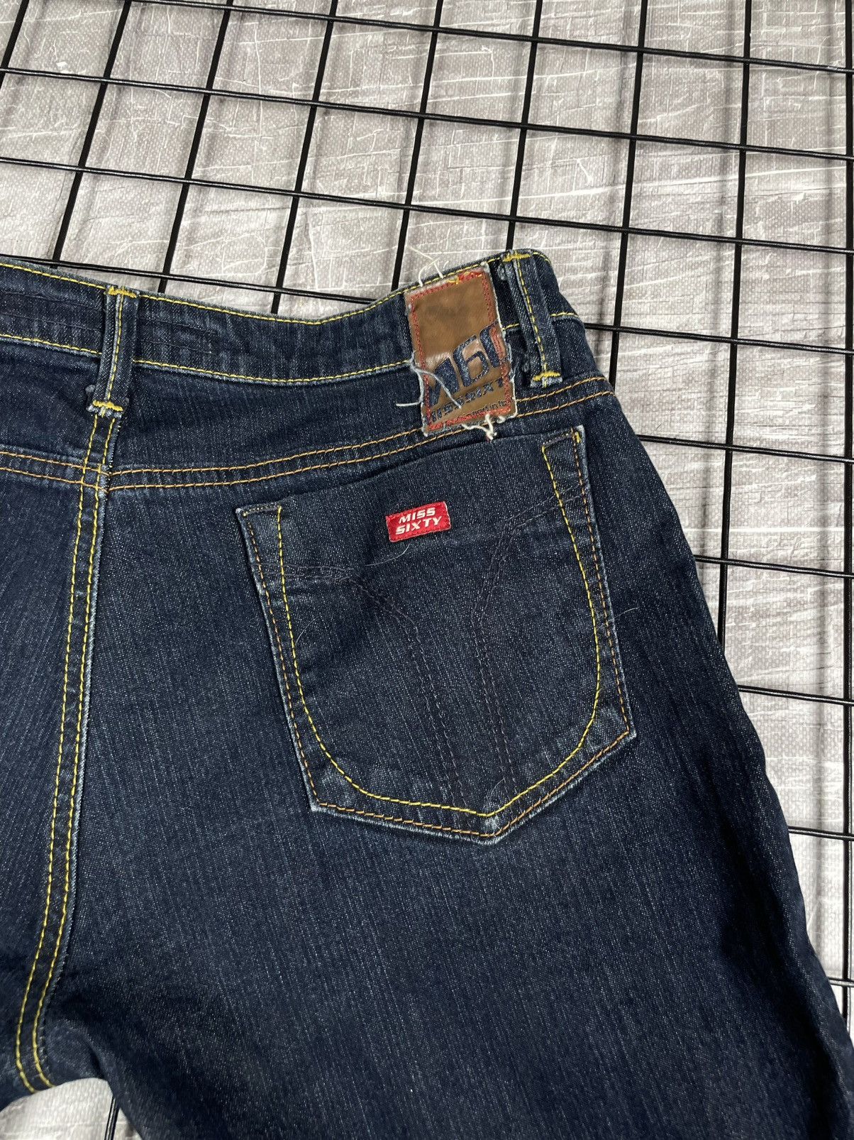 Miss Sixty Miss Sixty Y2K Flared Low Rise Jeans Retro 2000s Boho Style Size 30" / US 8 / IT 44 - 5 Thumbnail