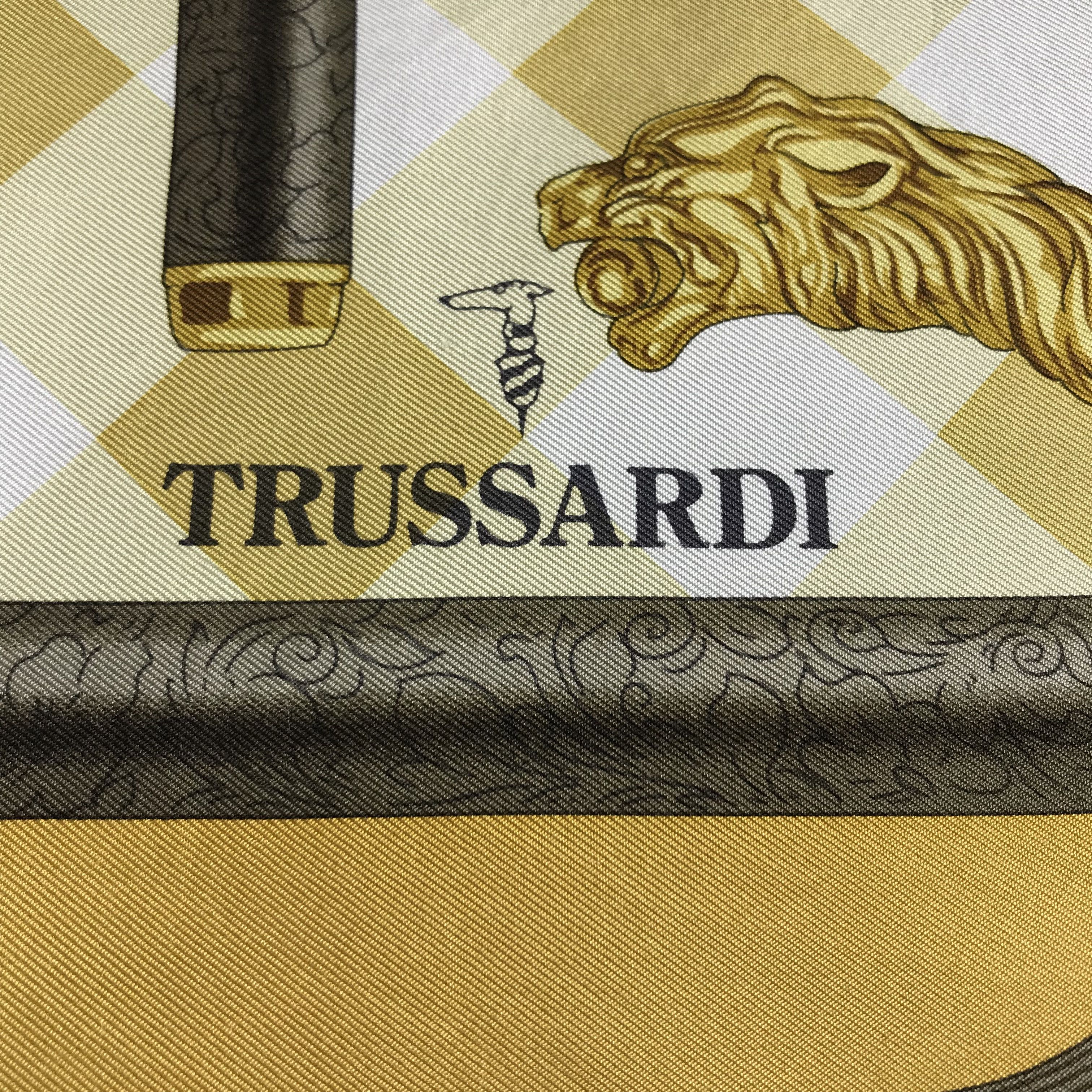 Trussardi Vintage Trussardi Canes Silk Scarf M110 Size ONE SIZE - 3 Thumbnail
