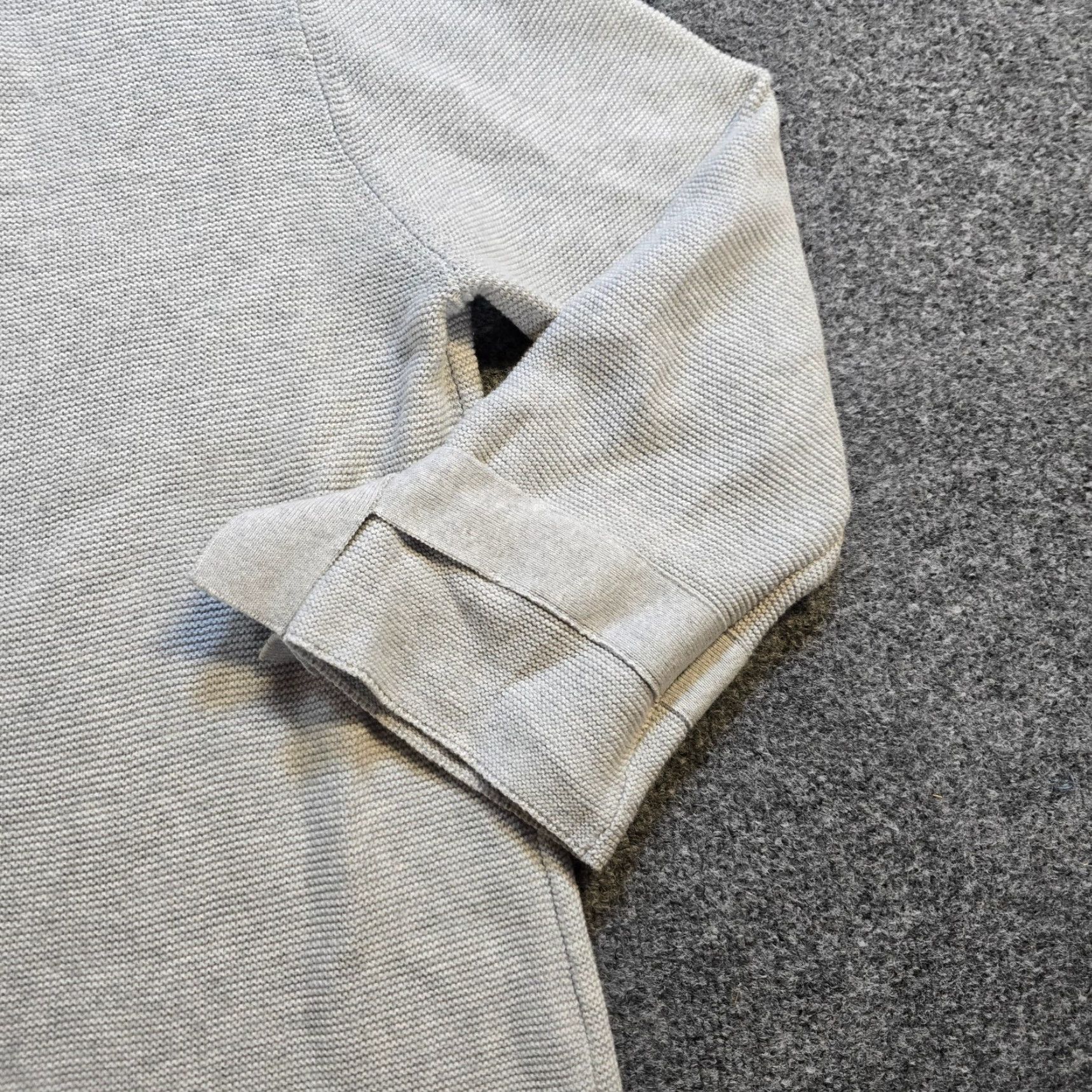 Habitat Habitat Sweat er Womens Large Gray Knit Long Sleeve Bows Lagenlook Casual Top Size L / US 10 / IT 46 - 4 Thumbnail
