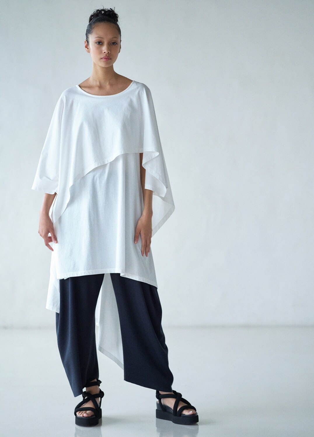 Issey Miyake Layered-T Shirt Size on tag : 2
