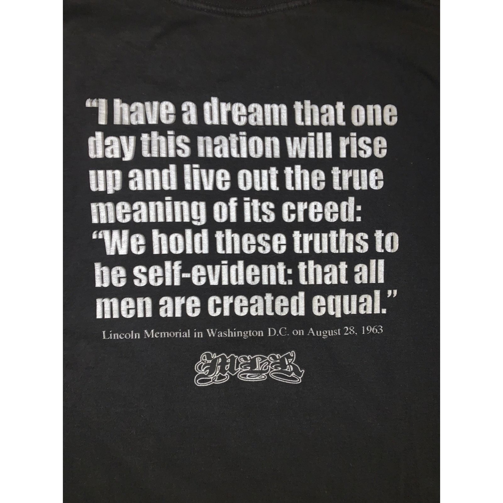 Vintage MLK Jr I Have a Dream Graphic T-Shirt Mens 2XL Tall Y2K Size US XXL / EU 58 / 5 - 8 Thumbnail