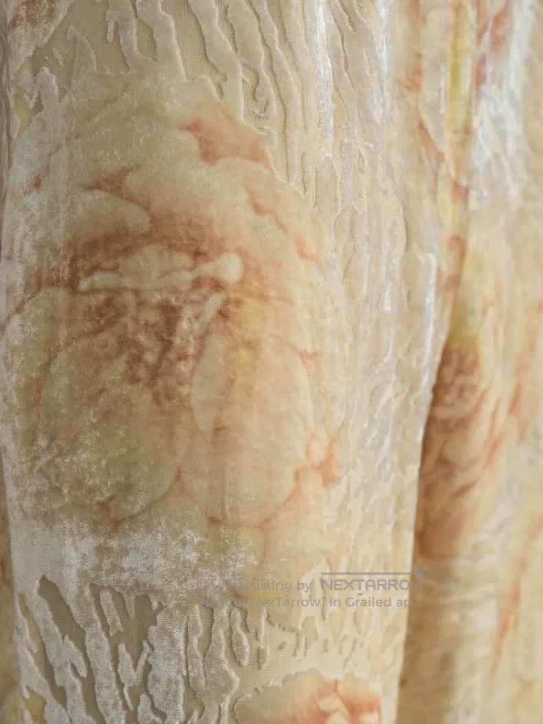 Kenzo Kenzo Yellow ombre floral velvet pants Size 25" / US 0 / IT 36 - 3 Thumbnail