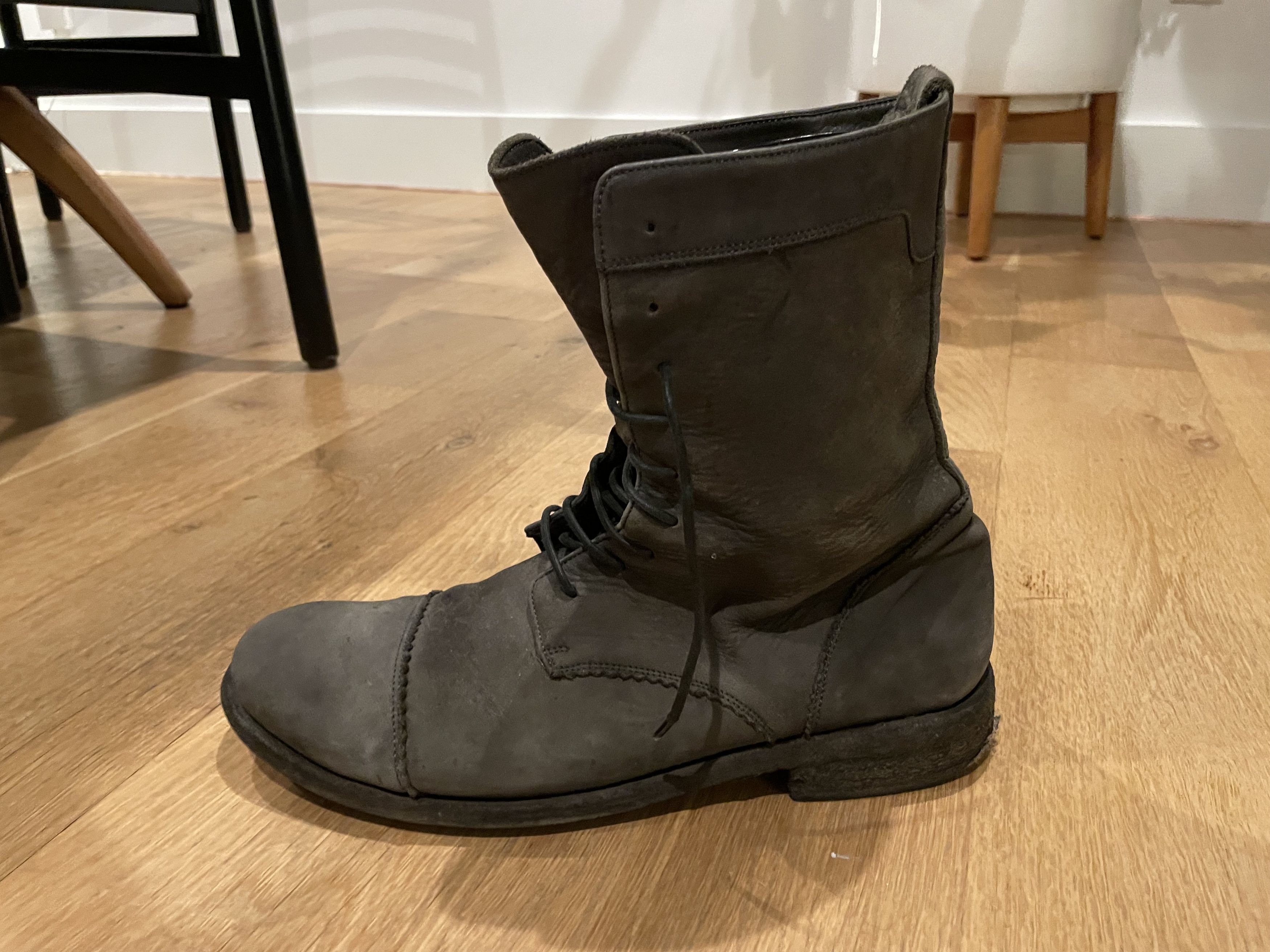 Billy Reid Billy Reid suede gray lace-up boots Size US 10.5 / EU 43-44 - 3 Thumbnail