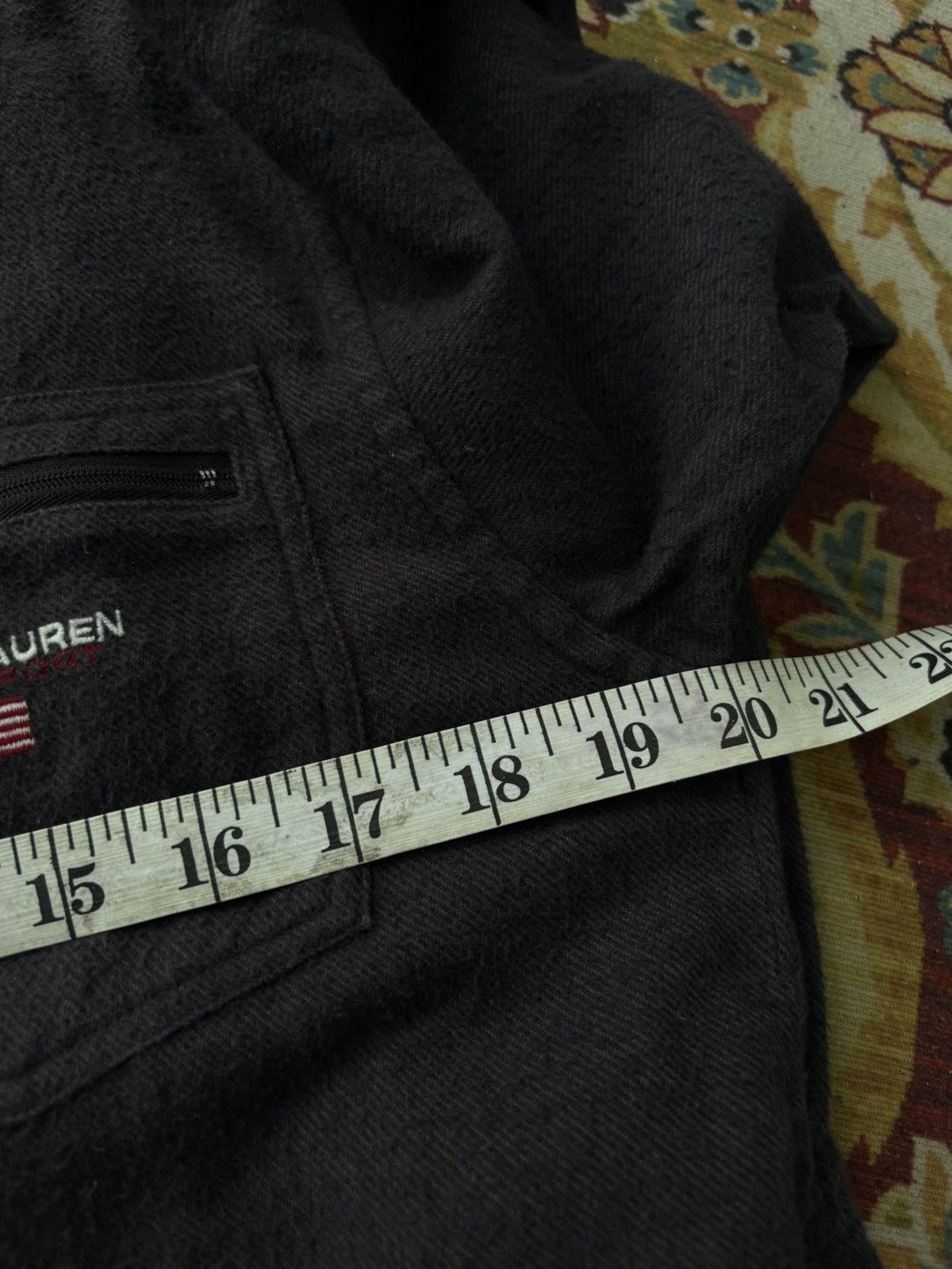 Japanese Brand × Polo Ralph Lauren × Vintage Vintage Polo Sport Ralph Lauren Flannel Black Impact 21 Size US M / EU 48-50 / 2 - 9 Thumbnail
