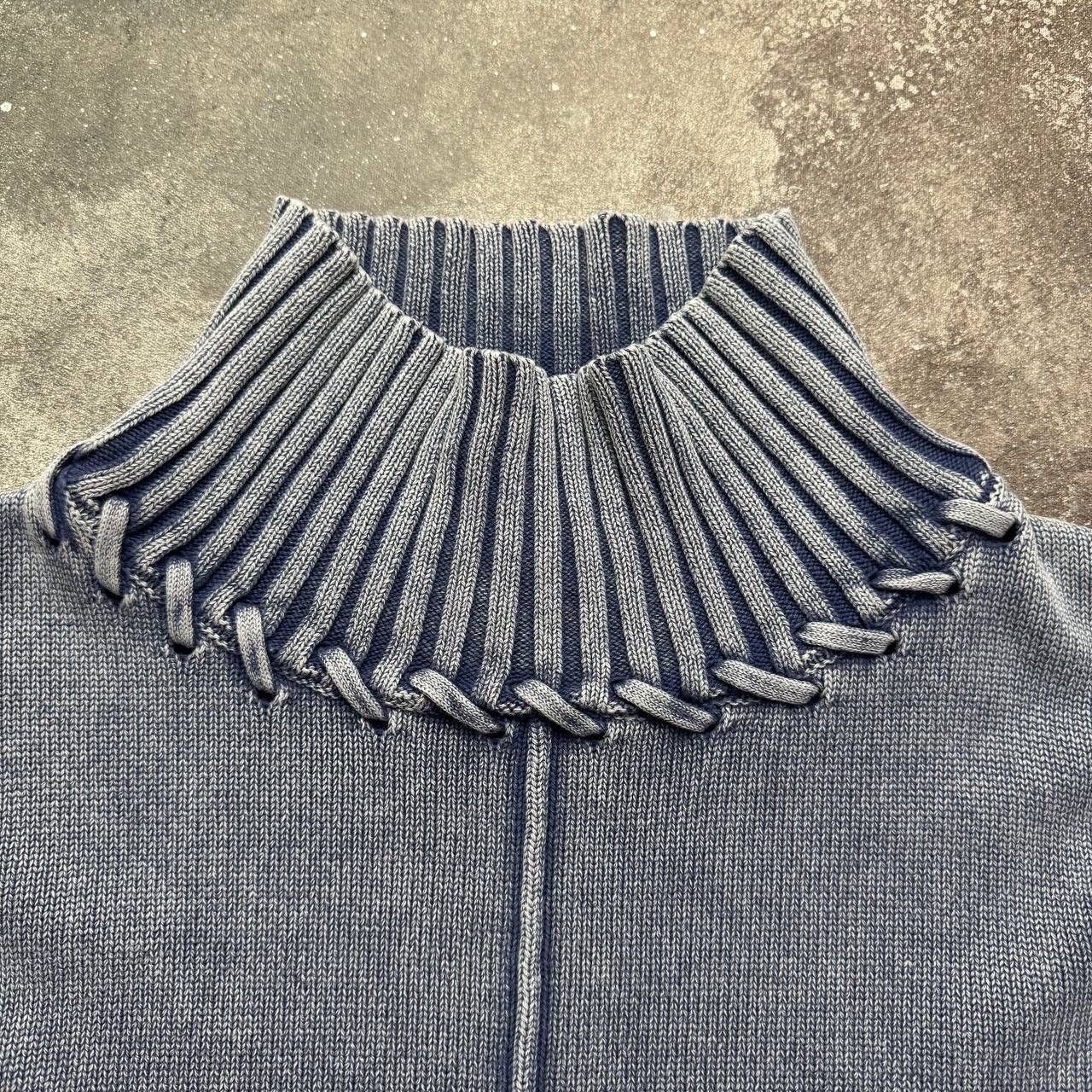 Hysteric Glamour × Japanese Brand × Vintage Japanese Style Washed/Faded Cropped Ribbed Sweater Size L / US 10 / IT 46 - 3 Thumbnail