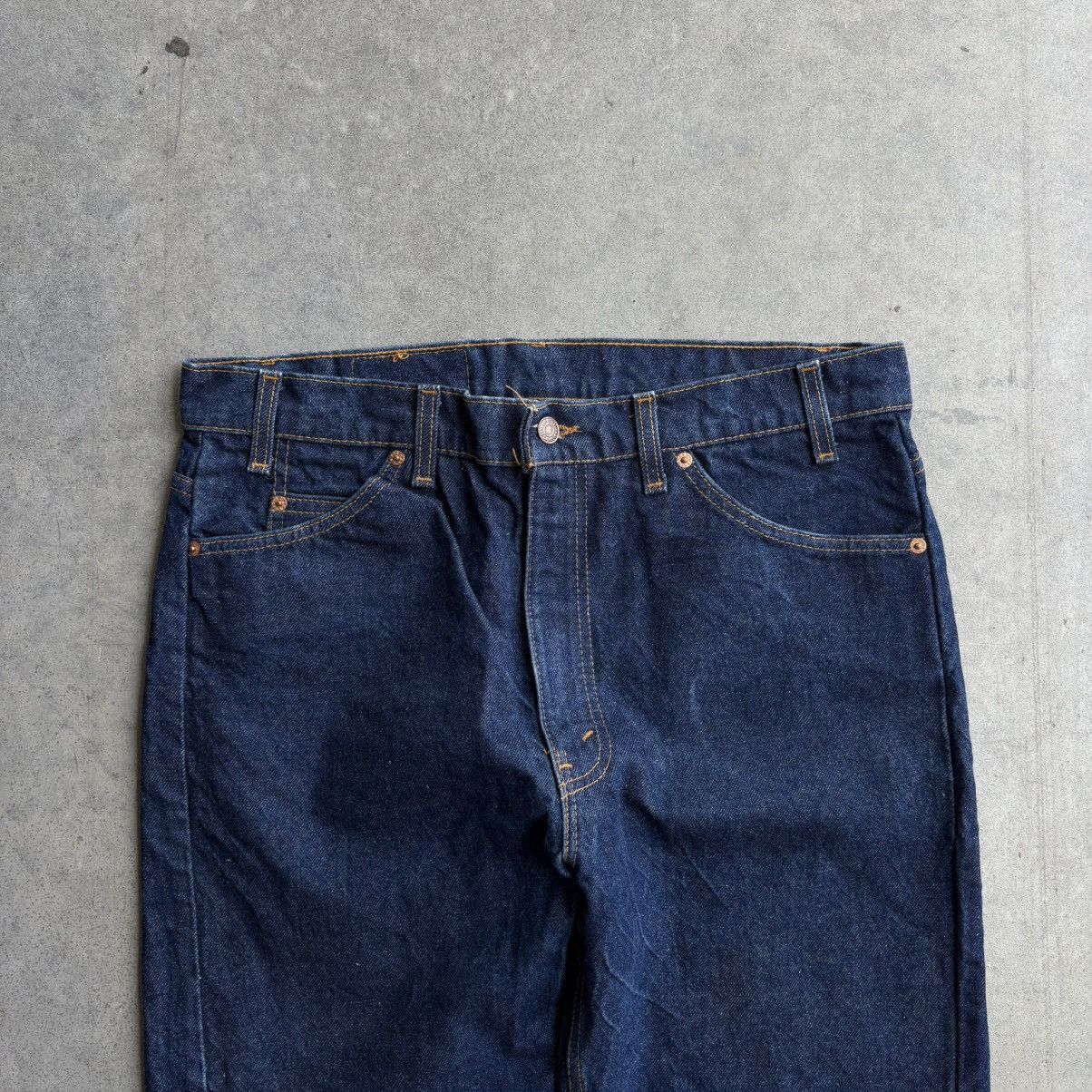 Levi's × Vintage Vintage Levi's Orange Tabs 505 Blue Indigo Denim Dark 36x30 Size US 35 - 5 Thumbnail