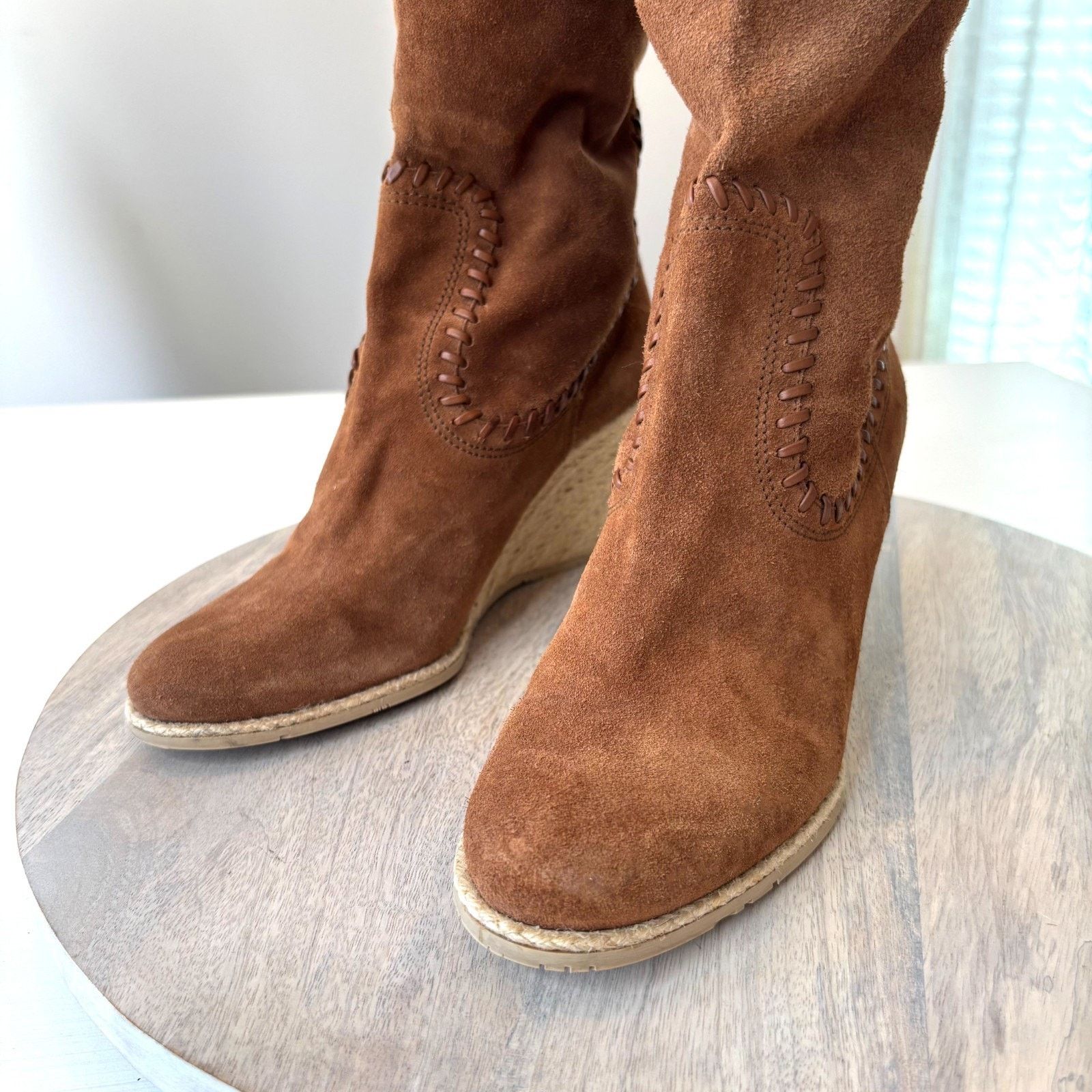Donald Pliner Donald Pliner Suede Boots Women's Size 6.5 Brown Espadrille Size US 6.5 / IT 36.5 - 4 Thumbnail