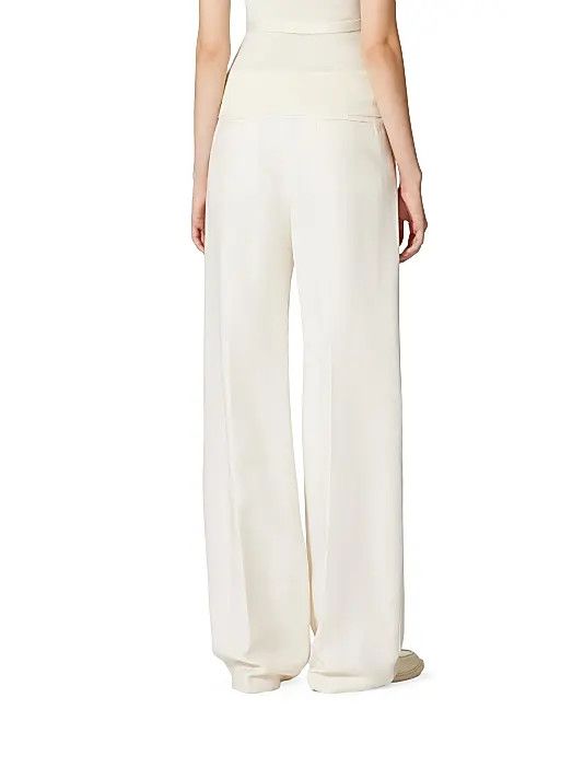 Valentino o1y0326 Casual Pant in Ivory Size 30" / US 8 / IT 44 - 4 Thumbnail