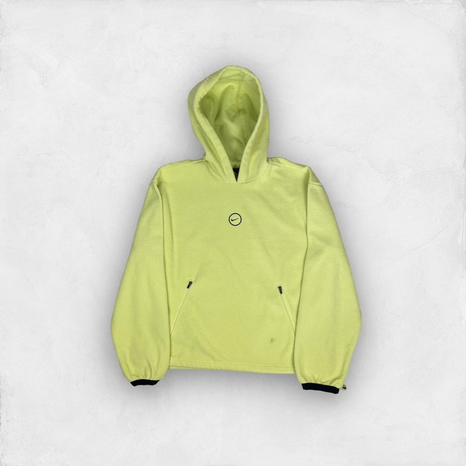 Nike × Vintage Nike Vintage Sherpa Central Swoosh hoodie Size US S / EU 44-46 / 1 - 2 Thumbnail