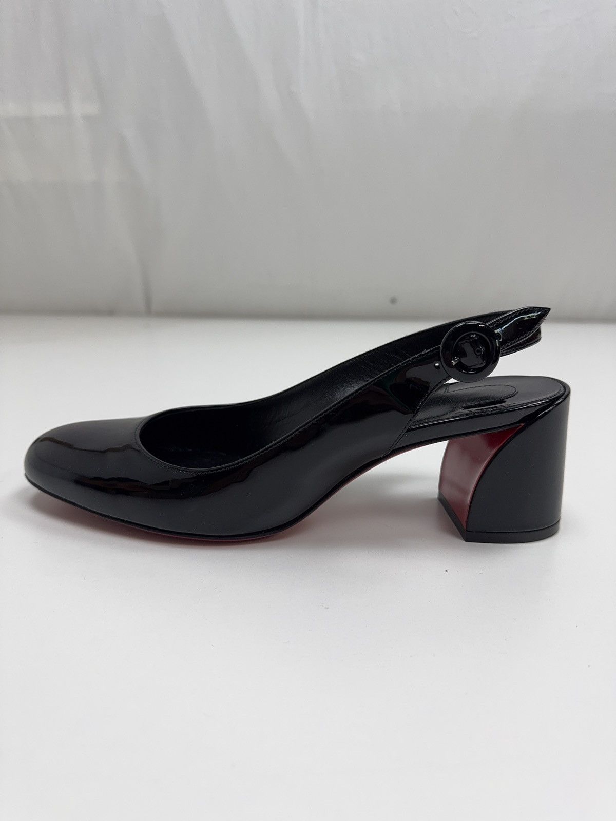 Christian Louboutin Christian Louboutin So Jane Sling 55 Patent Leather Size US 7 / IT 37 - 3 Thumbnail