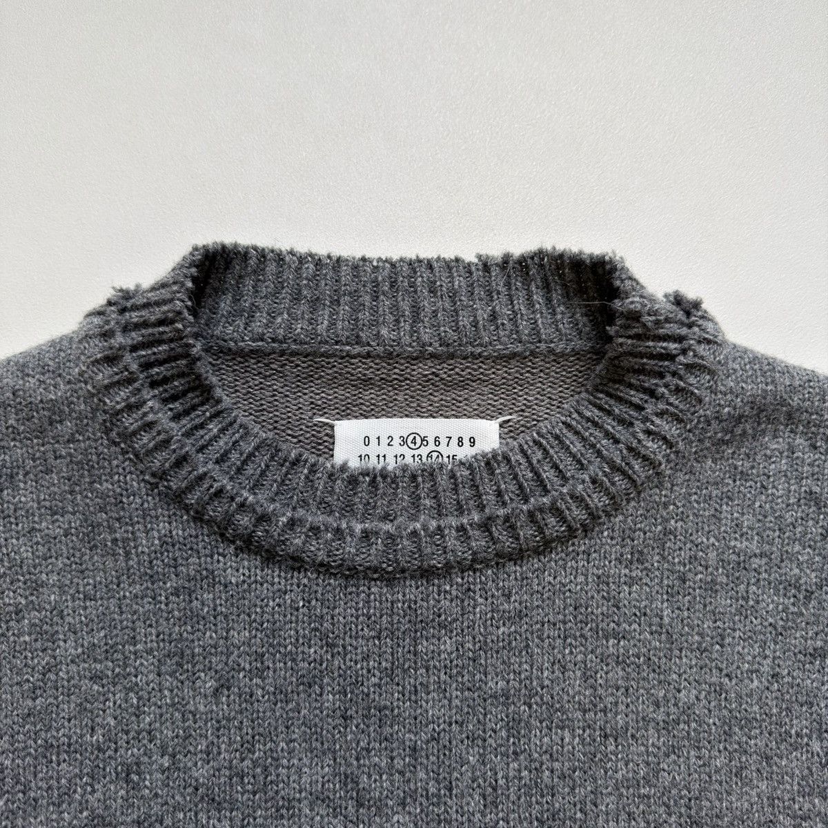Maison Margiela A/W 21 Distressed Hems Wool Sweater Size US M / EU 48-50 / 2 - 5 Thumbnail