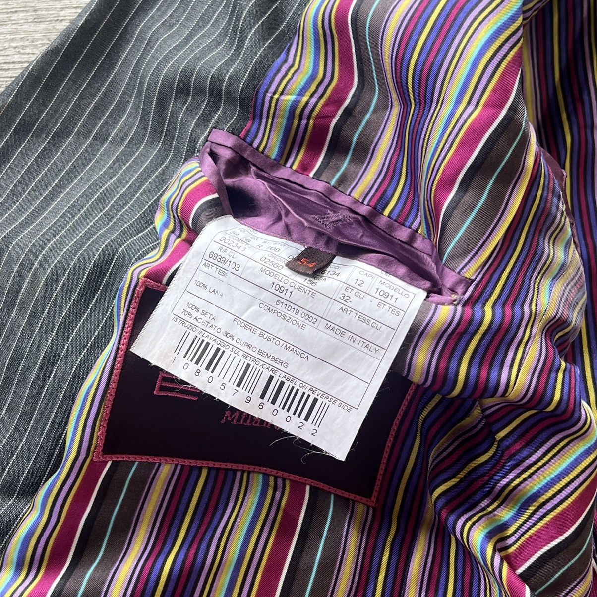 Etro × Vintage Etro Vintage Suit Pants Jacket Size 54R - 9 Thumbnail