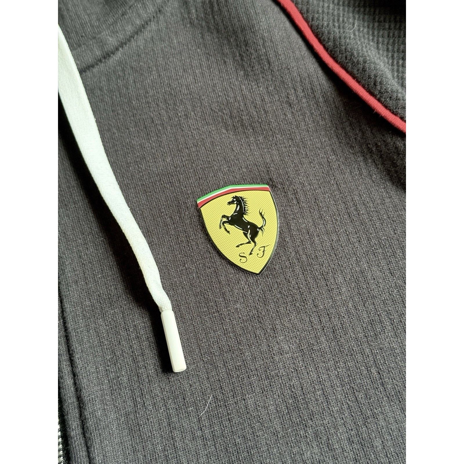 Puma Puma X Scuderia Ferrari Full Zip Up Hoodie Black Men’s Sz L Size US L / EU 52-54 / 3 - 3 Thumbnail