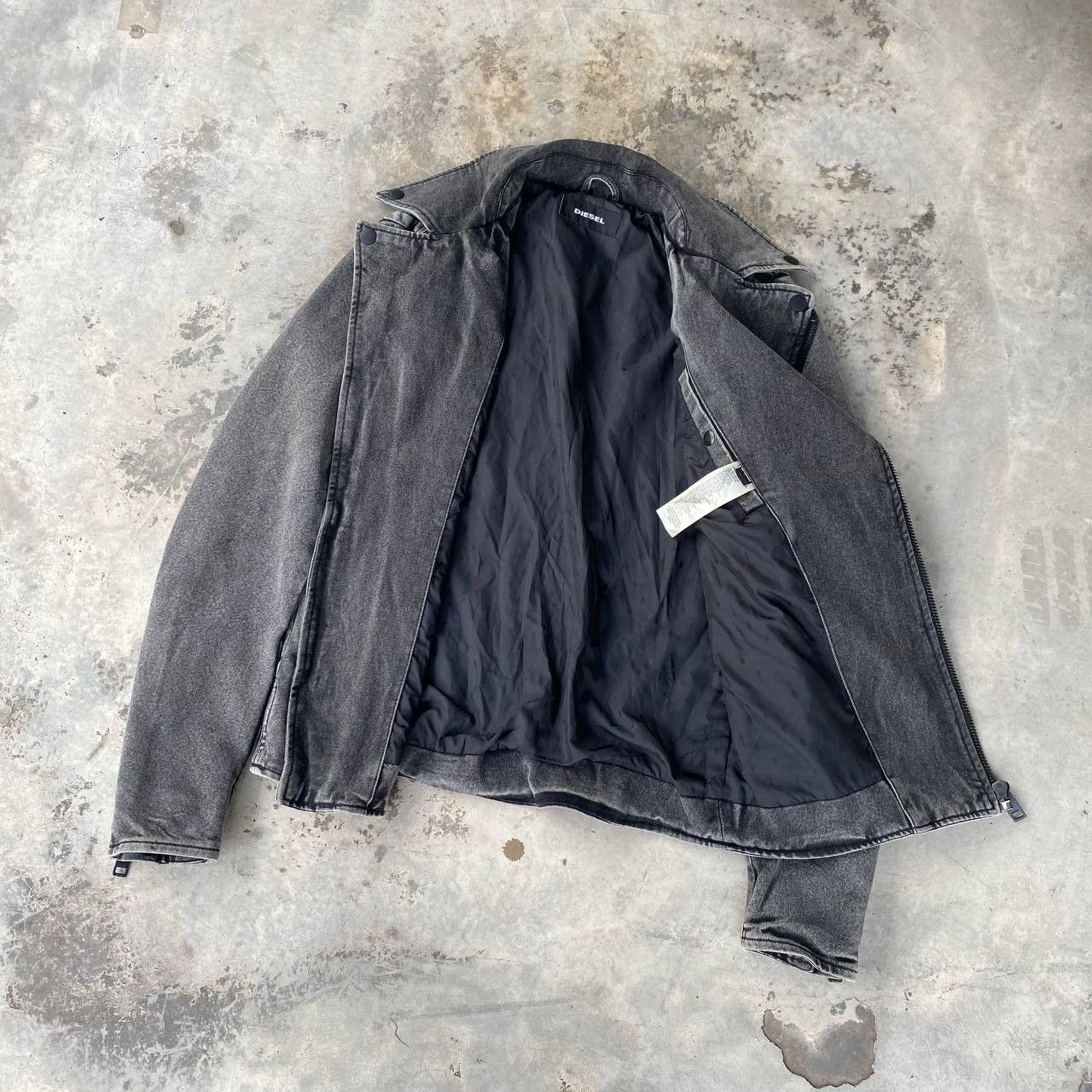 Diesel DIESEL BIKER JACKET FADED BLACK MEDIUM Size US M / EU 48-50 / 2 - 9 Thumbnail