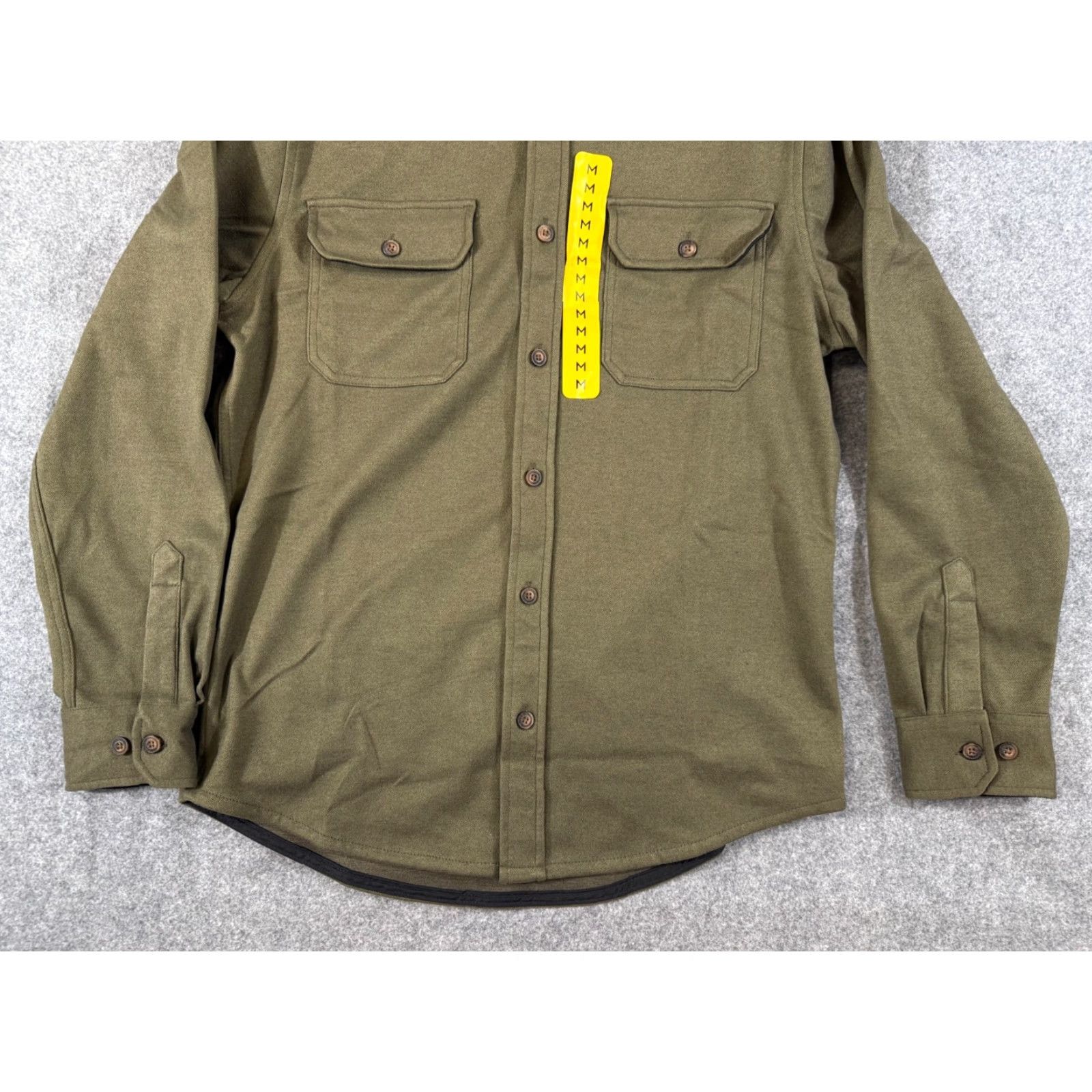 Olive Jachs New York Overshirt Jacket Mens M Olive Green Stretch Button Up Outdoor NWT Size US M / EU 48-50 / 2 - 4 Thumbnail
