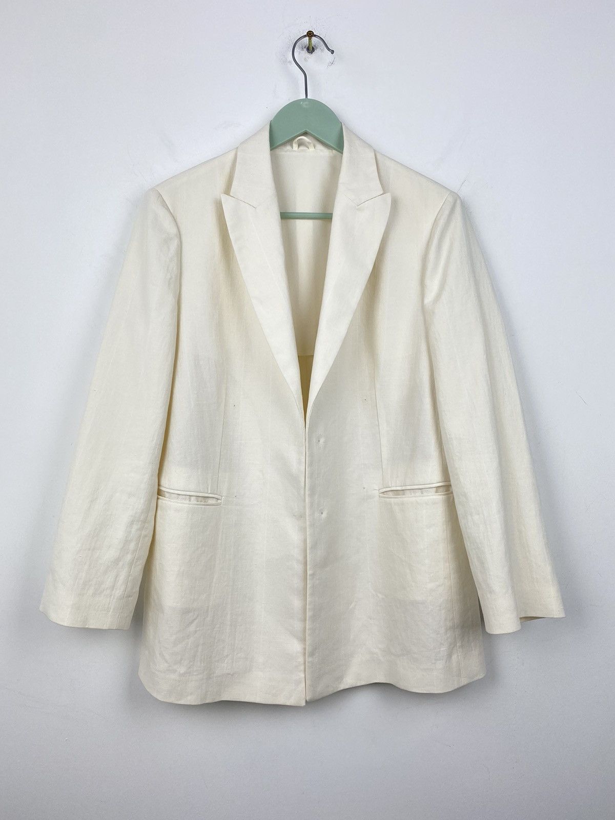 Brunello Cucinelli Brunello Cucinelli Cotton/Linen None Button Blazer Jacket Size M / US 6-8 / IT 42-44 - 1 Thumbnail