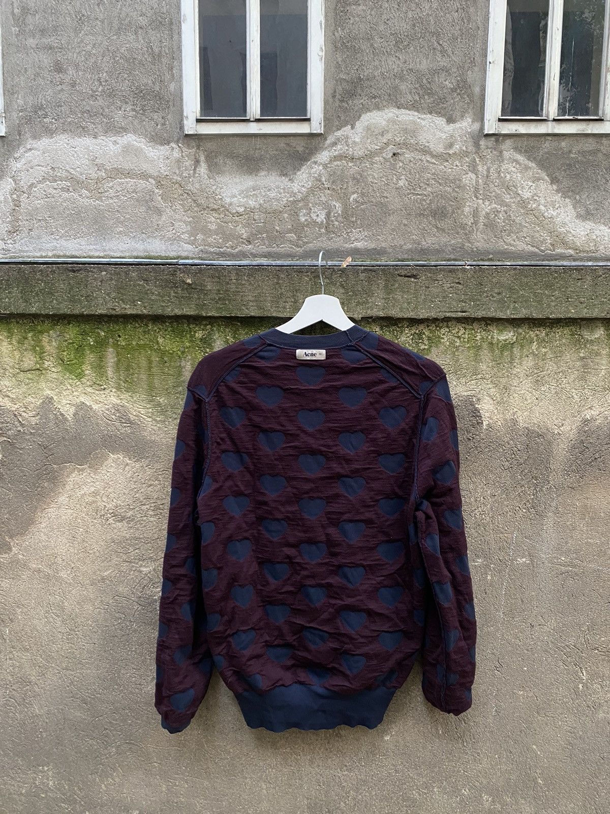 Acne Studios Adam Nyl Heart Wool Sweater Size US XS / EU 42 / 0 - 2 Thumbnail