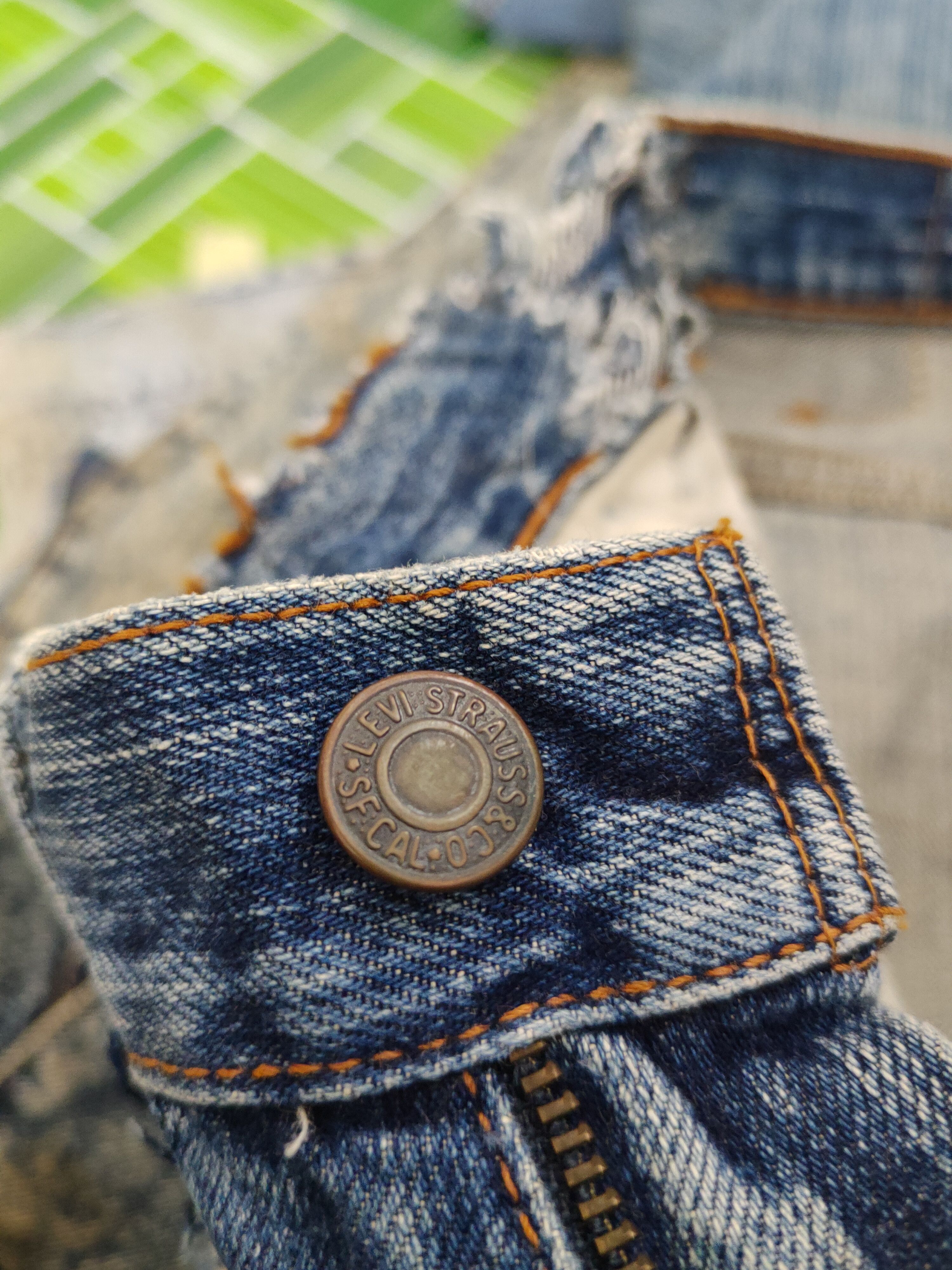 Levi's 512 Levi's vintage Blue Distressed Ripped Jeans denim #W233 Size US 29 - 19 Thumbnail