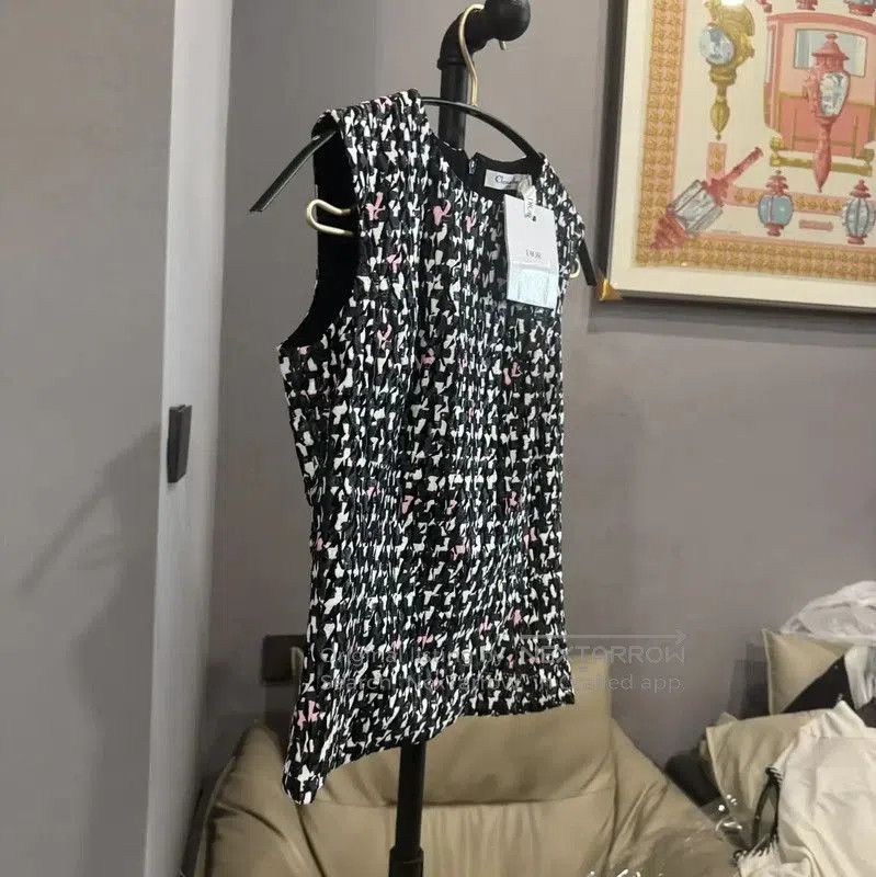 Dior Dior Black Printed Sleeveless T. Size S / US 4 / IT 40 - 3 Thumbnail