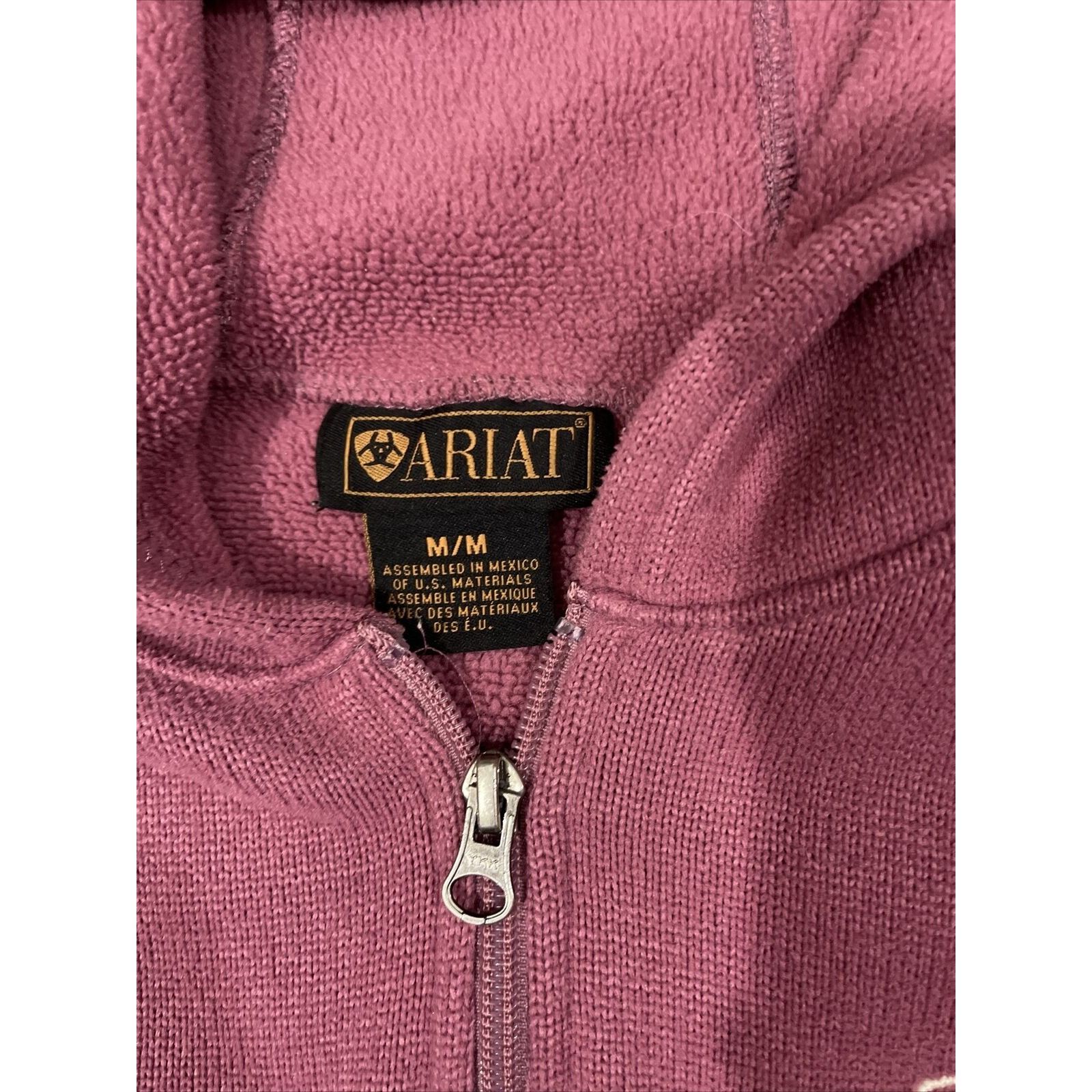 Ariat ARIAT Hoodie Full Zip womens Medium PINK Long Sleeve Size M / US 6-8 / IT 42-44 - 4 Thumbnail