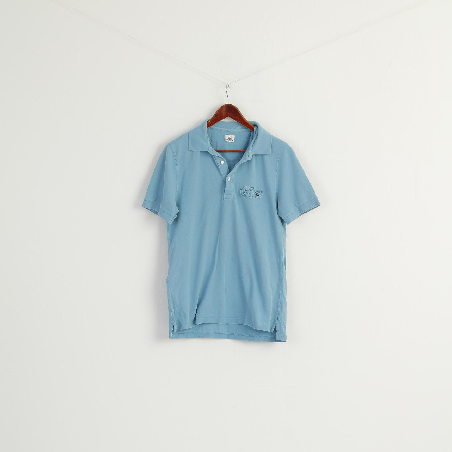 Lacoste Lacoste Men 4 L Polo Shirt Blue 100% Cotton Vintage 9009 Size US L / EU 52-54 / 3 - 2 Thumbnail