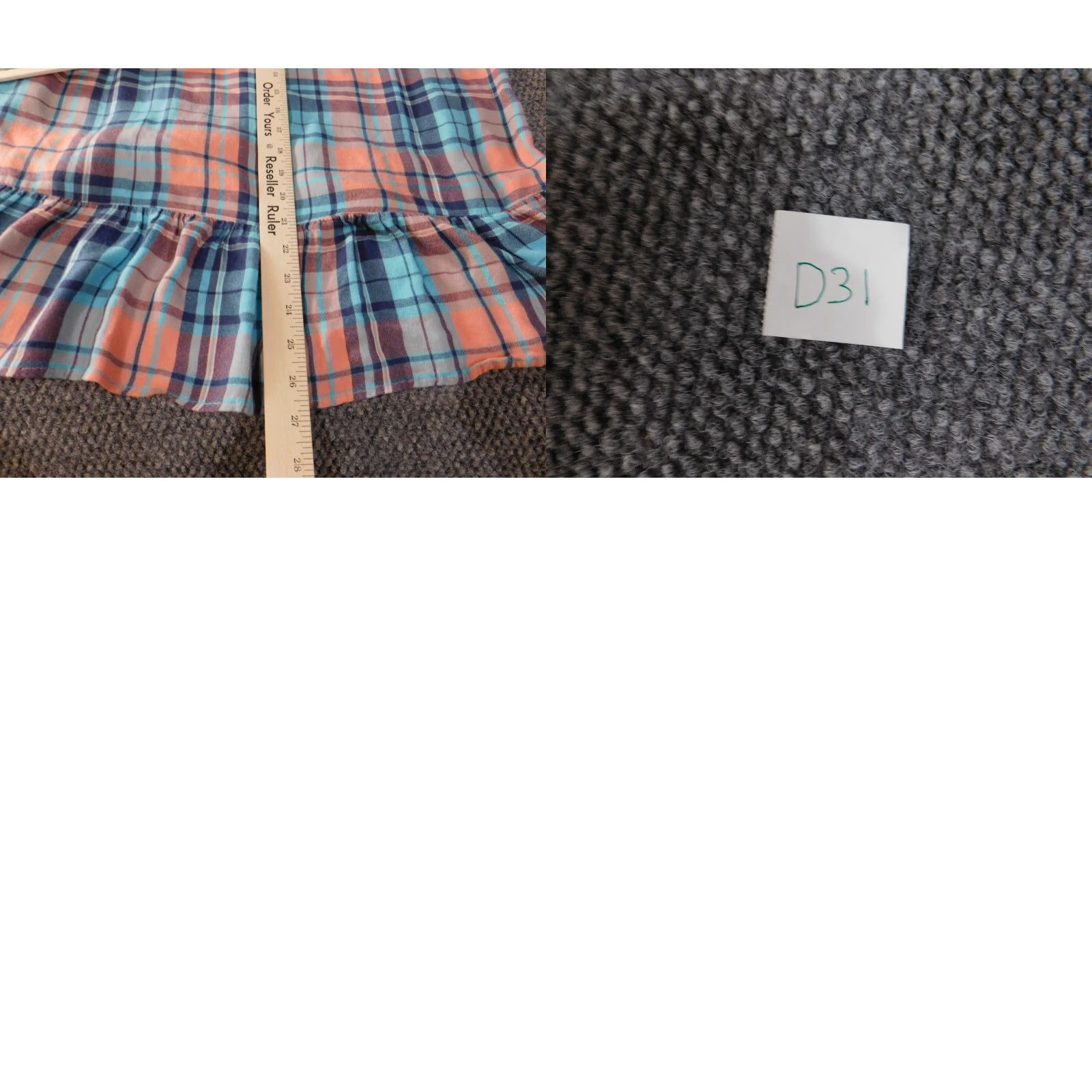Express Express Button-Up Shirt Women M Blue Plaid Flannel Rayon Peplum Casual Shirt Size M / US 6-8 / IT 42-44 - 9 Thumbnail