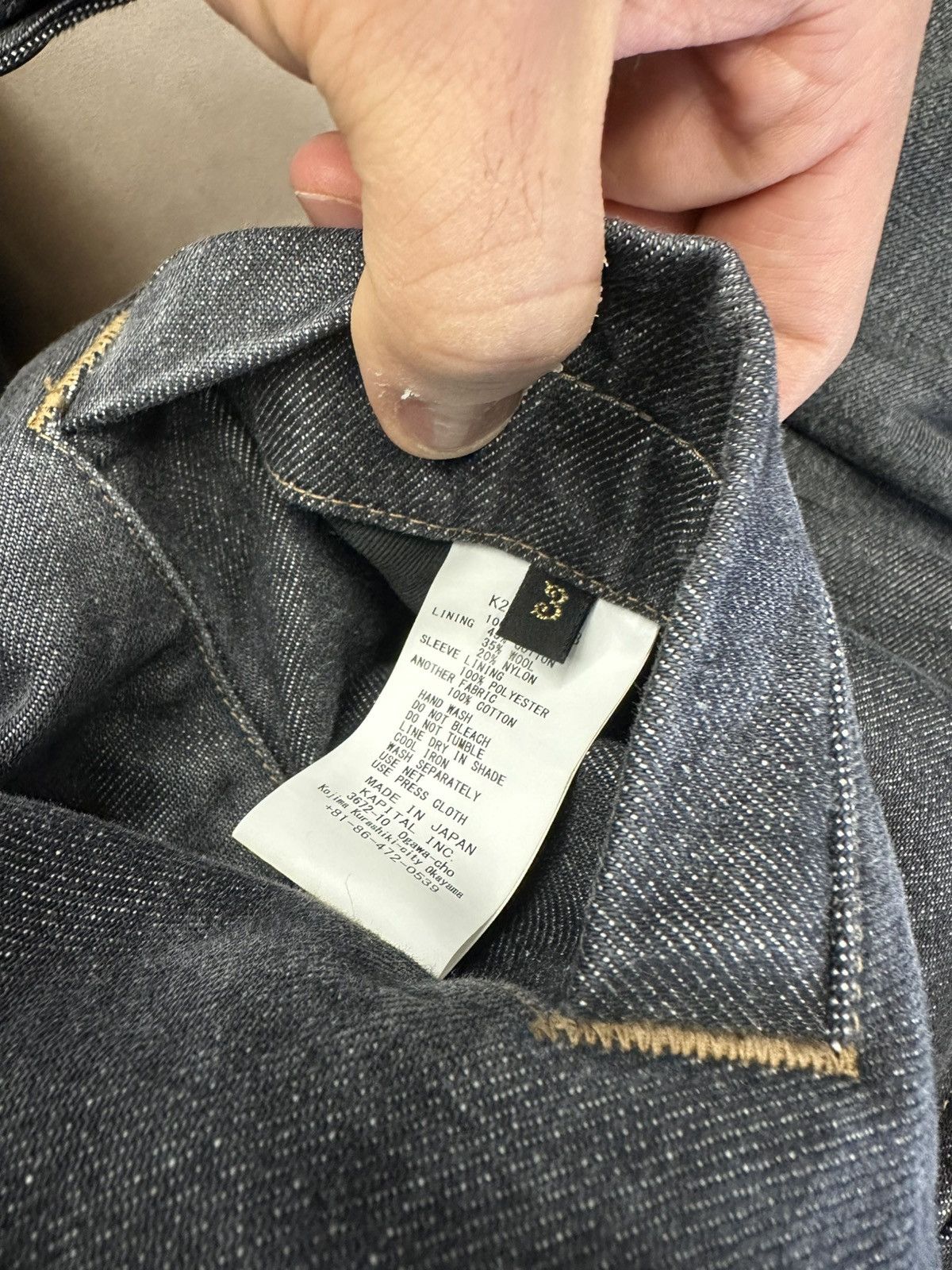 Kapital Buy Kapital Men's Black 14Oz Denim T-Back Drizzler Jacket Size US L / EU 52-54 / 3 - 6 Thumbnail