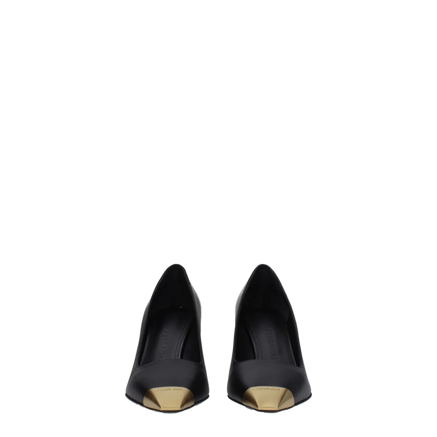 Salvatore Ferragamo ob1o1e1224 Leather Pumps in Black Size US 7.5 / IT 37.5 - 3 Thumbnail