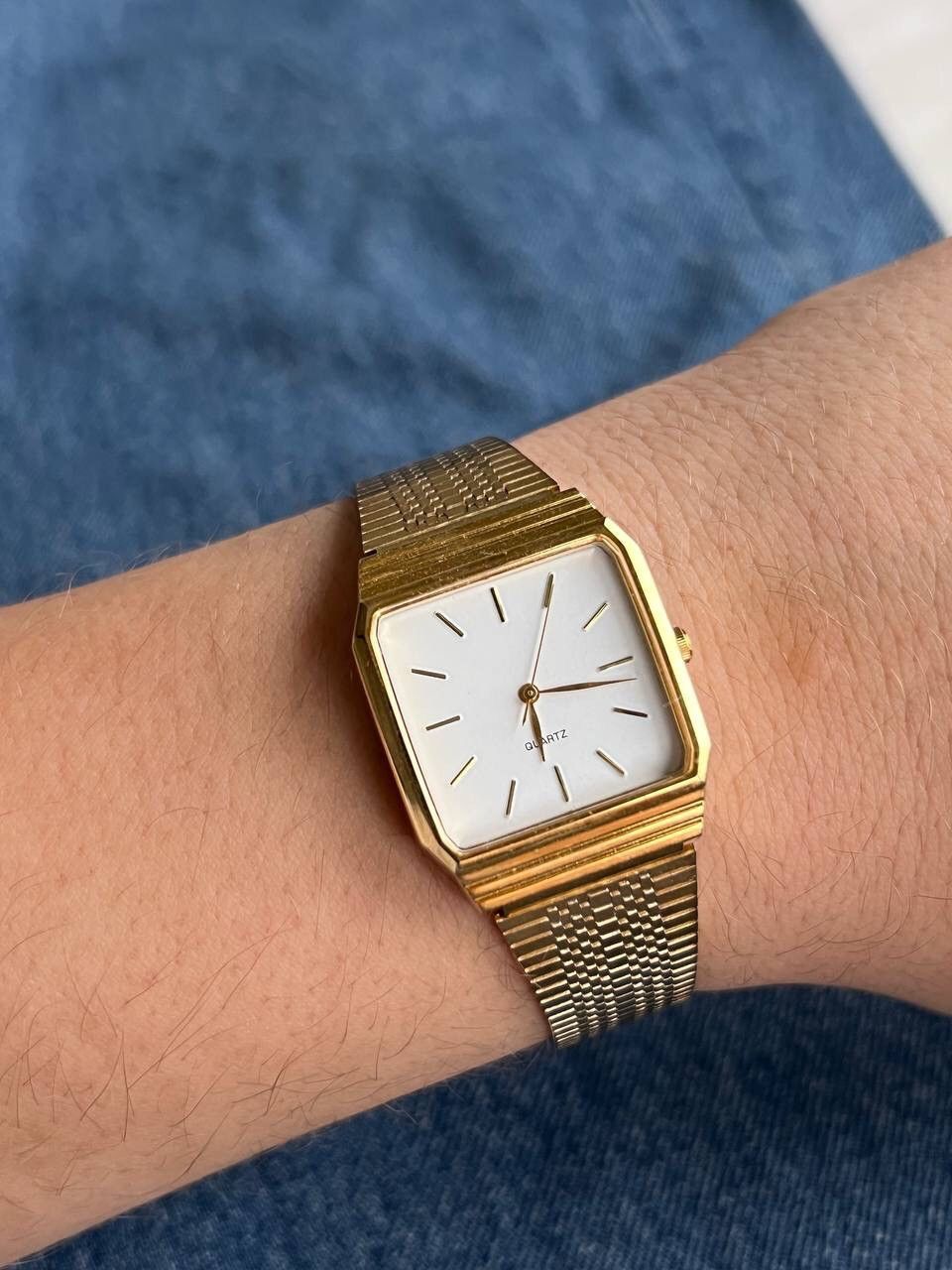 Japanese Brand × Vintage Vintage Japanese style futuristic Watch golden tank Size ONE SIZE - 1 Thumbnail