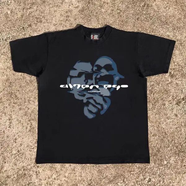 Japanese Brand Black Loose Hip Hop Printed Short Sleeve T-Shirt Size US L / EU 52-54 / 3 - 6 Thumbnail