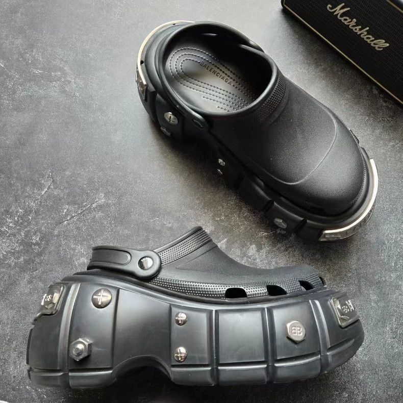 Balenciaga Balenciaga Crocs Thick Sole Clogs-2505 Size US 11 / EU 44 - 5 Thumbnail
