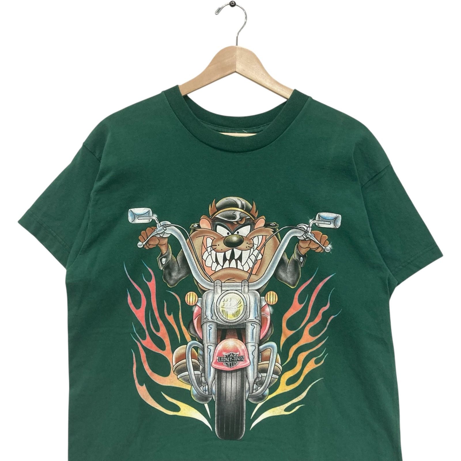 Vintage Vintage Looney Tunes Taz Motorcycle Tee Large Size US L / EU 52-54 / 3 - 2 Thumbnail