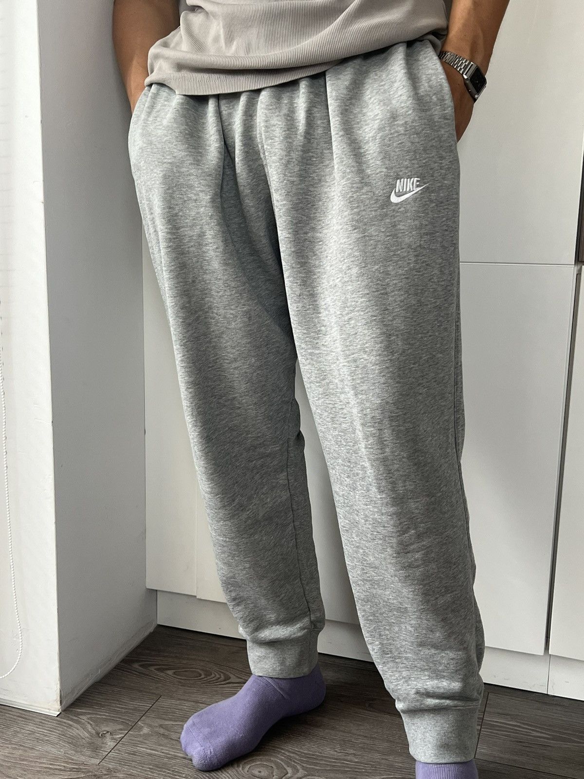 Nike ‼️Nike Classic New Collection Knit Logo Swoosh Joggers‼️ Size US 36 / EU 52 - 4 Thumbnail