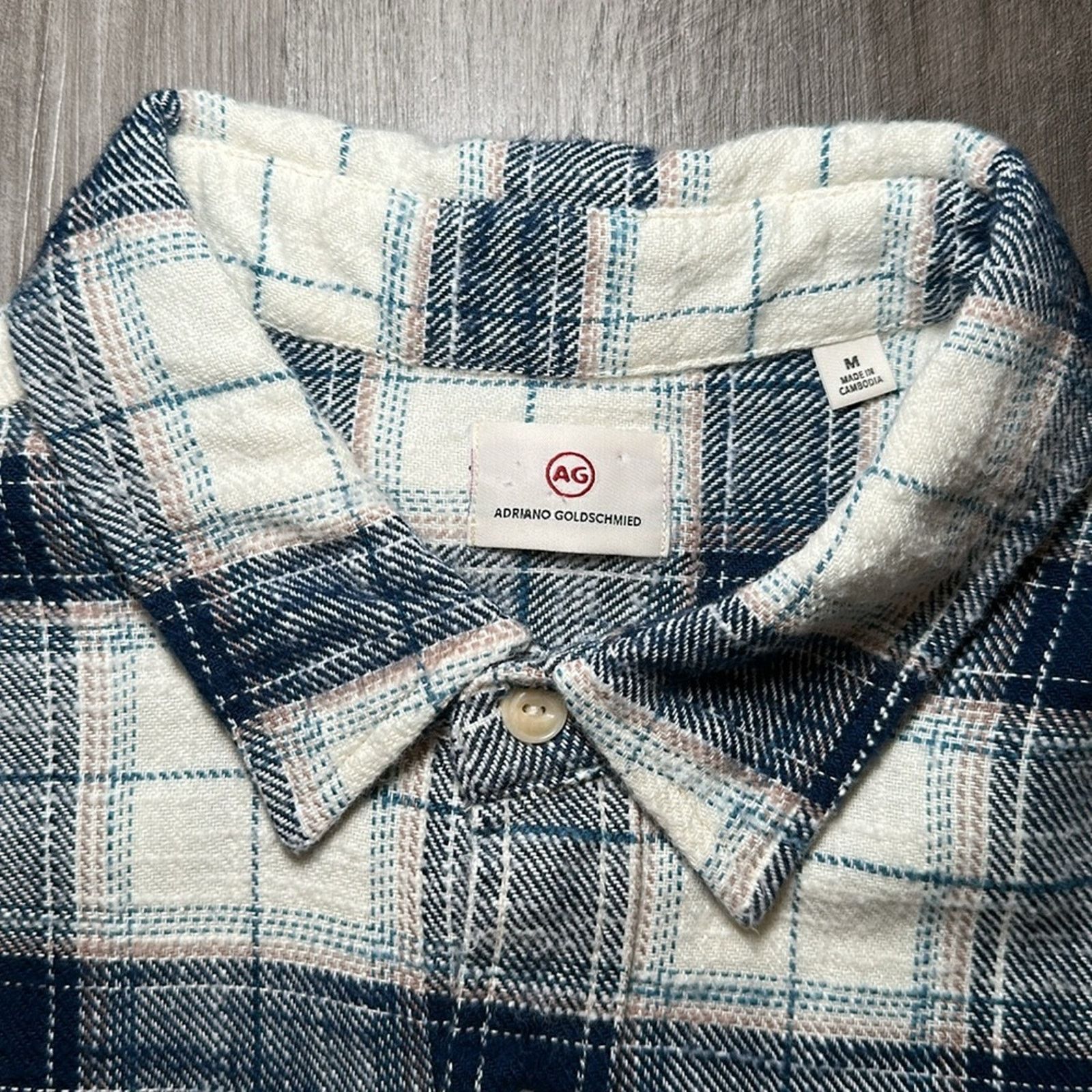 AG Adriano Goldschmied AG Adriano Goldschmied Flannel Long Sleeve - Medium Size US M / EU 48-50 / 2 - 6 Thumbnail