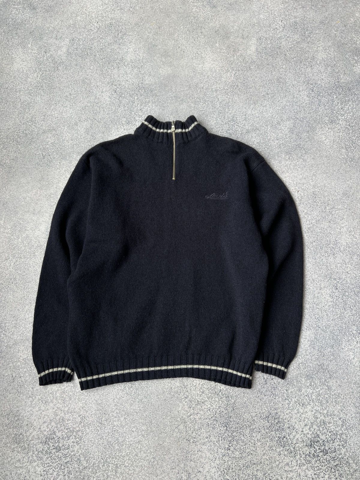 Levi's × Vintage Vintage Wool Levi’s 1/4 zip sweatshirt Size US L / EU 52-54 / 3 - 3 Thumbnail